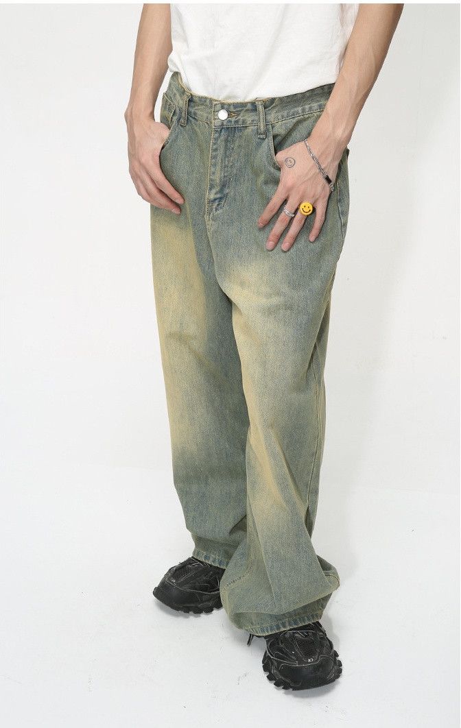 Japanese Brand × Jean Washed distressed loose vintage gradient jeans Size US 32 / EU 48 - 4 Thumbnail