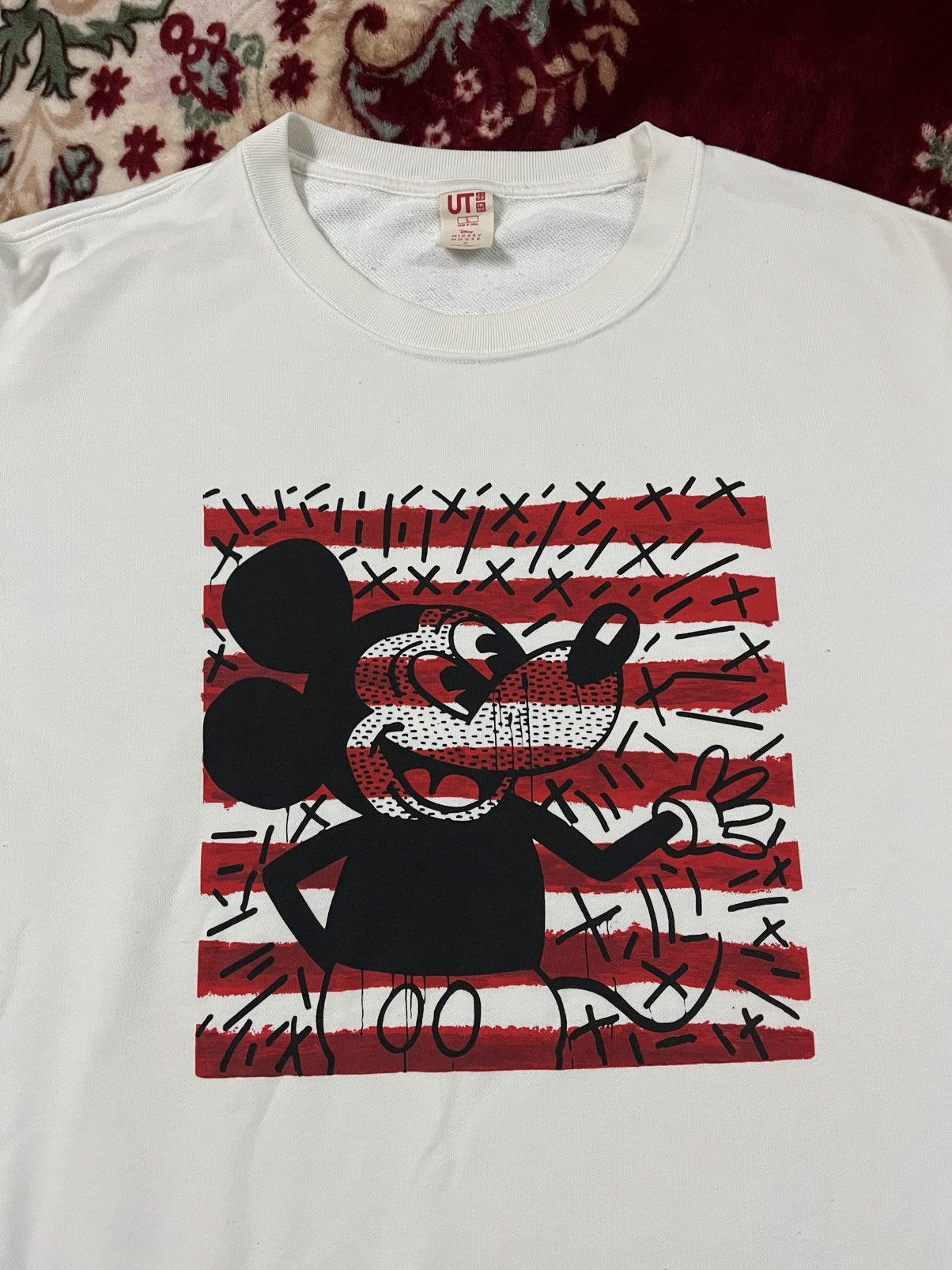 Keith Haring × Uniqlo Mickey X Keith Haring Sweatshirt Size US L / EU 52-54 / 3 - 2 Thumbnail