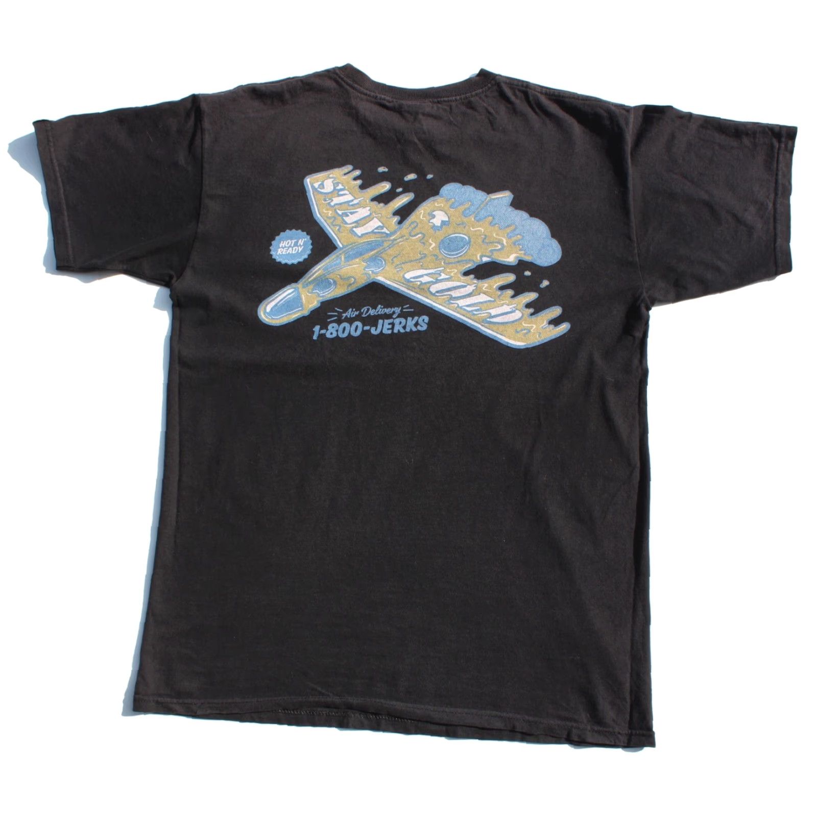 Vintage VINTAGE Benny Gold T Shirt BG x Benjie Pizza Plane Jerks Black Medium SF Skateboarding Size US M / EU 48-50 / 2 - 2 Thumbnail