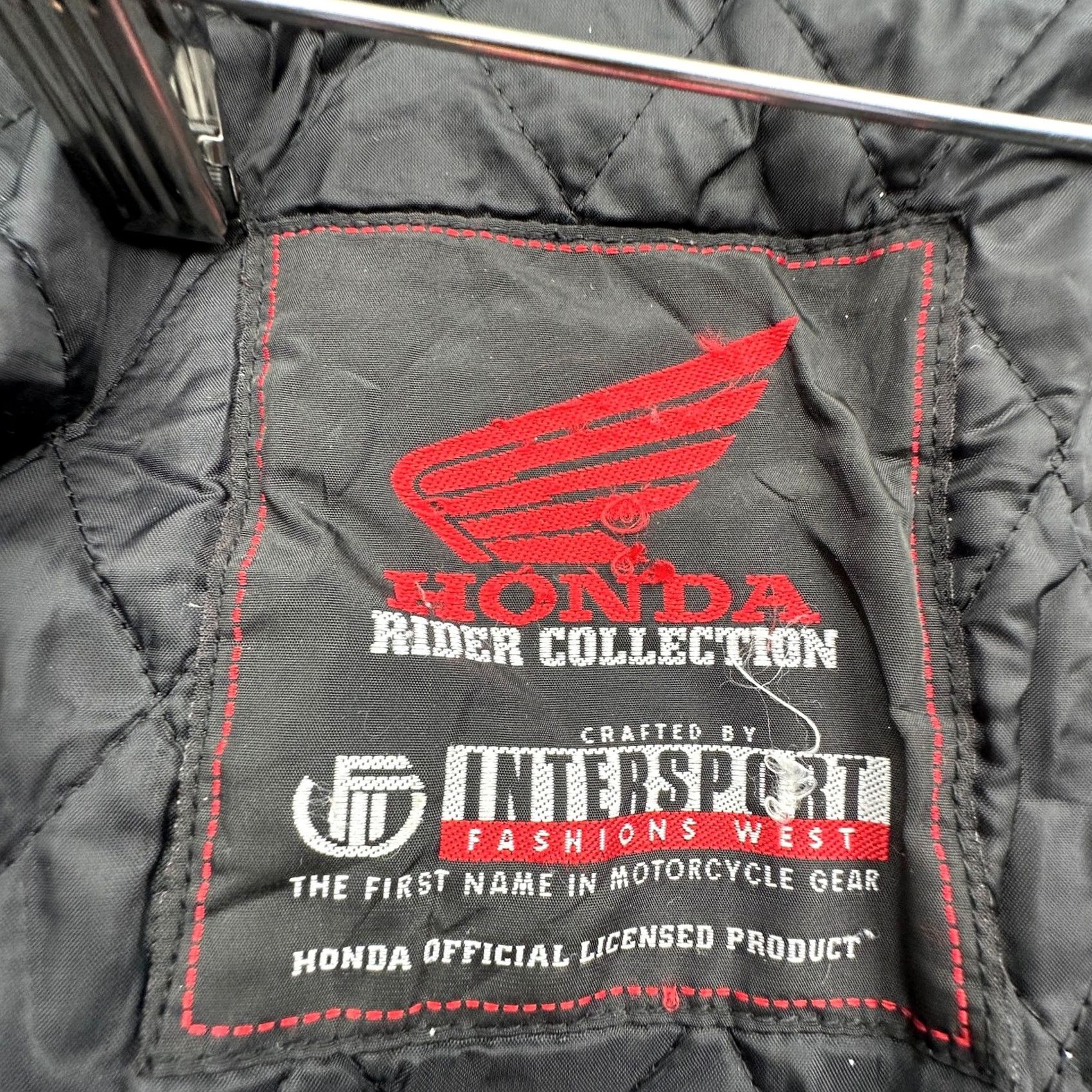 Honda VINTAGE Honda Rider Collection Intersport Fashions West Lined jacket Womens Large Red Size L / US 10 / IT 46 - 3 Thumbnail
