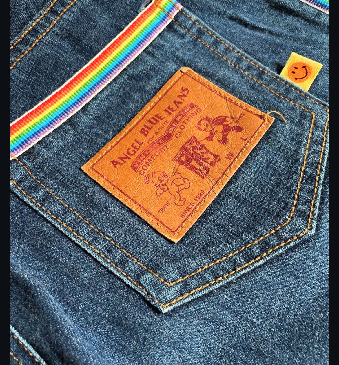 Angel Blue 2000s Angel Blue Rainbow Jorts Short Jeans y2k Size US 28 / EU 44 - 3 Thumbnail