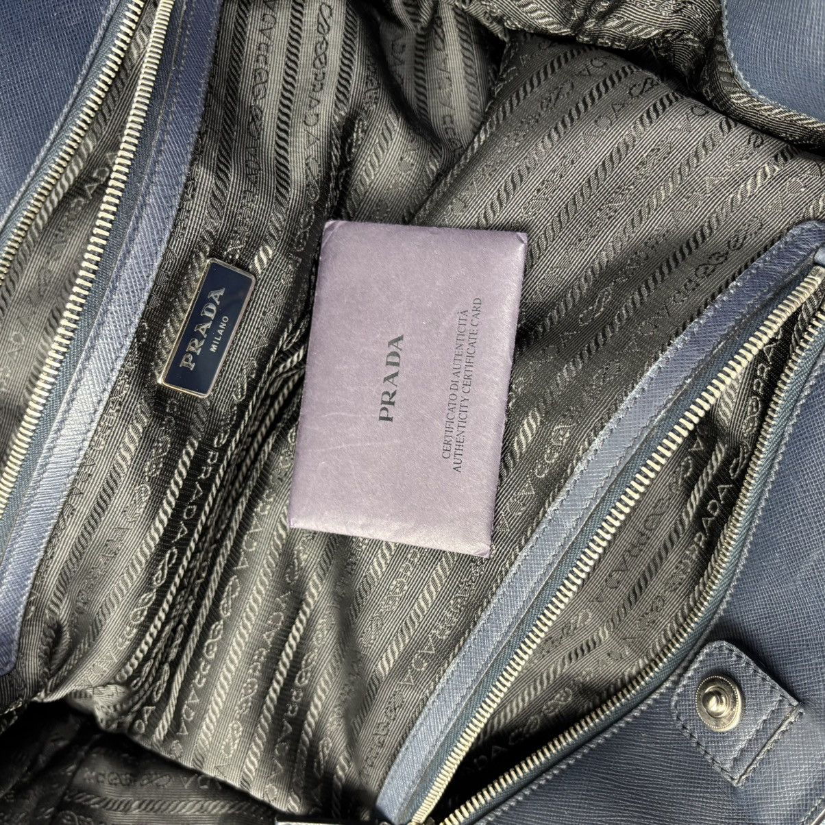 Prada Prada Navy Saffiano Sling / tote bag Size ONE SIZE - 7 Thumbnail