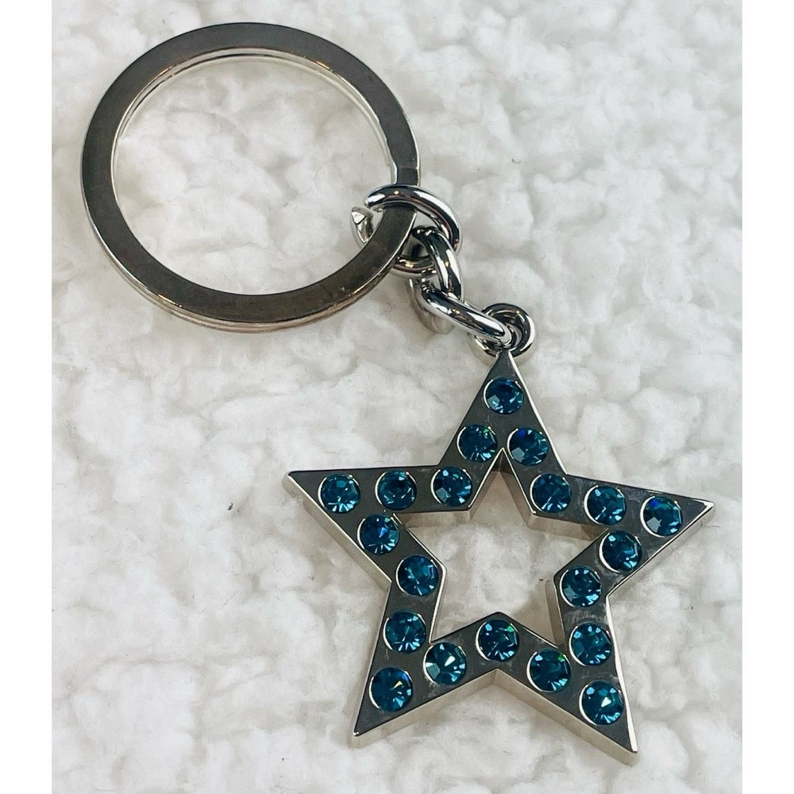 Coach (VTG) COACH • Silver/Blue Pave Crystal Star Keychain Size ONE SIZE - 9 Thumbnail