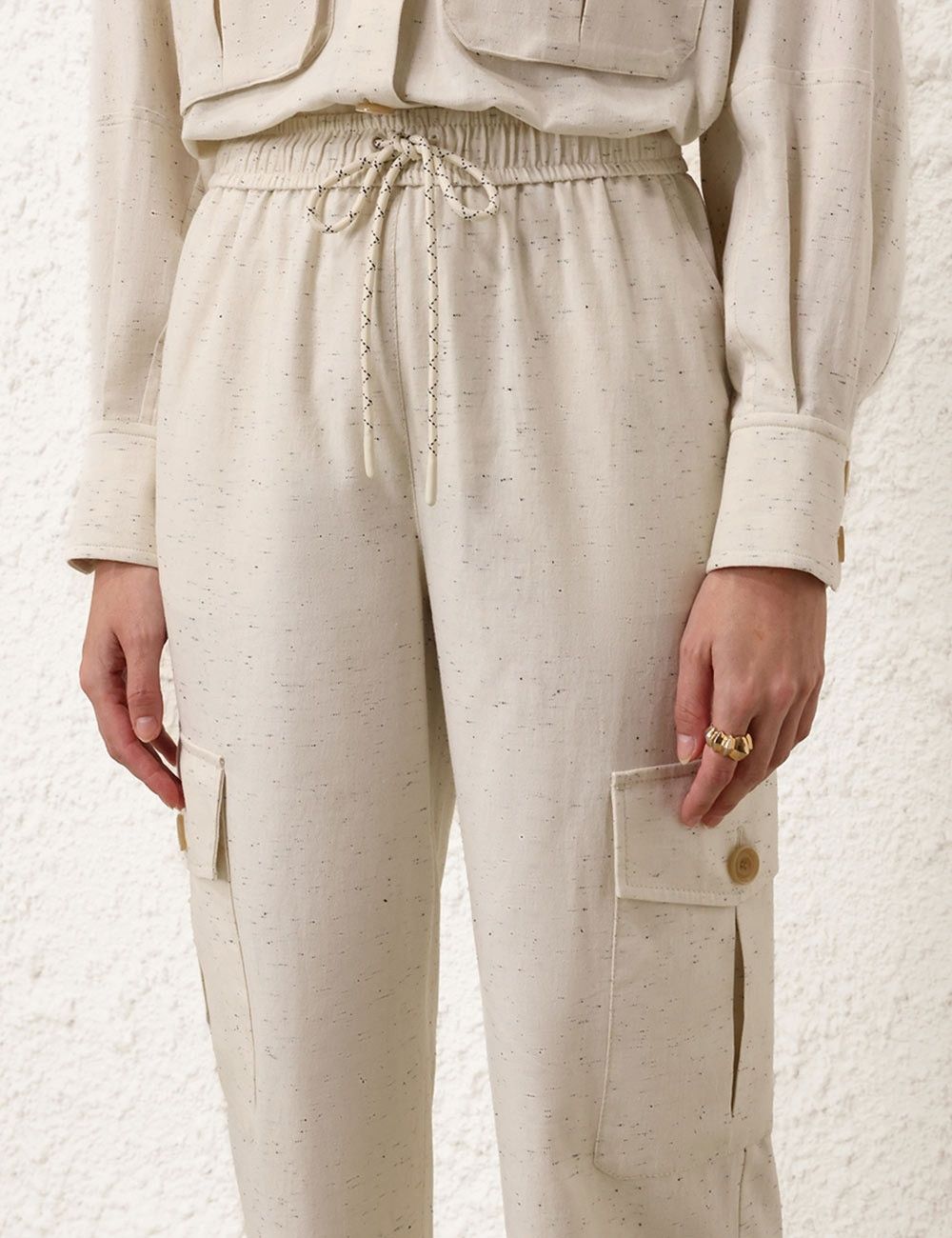 Zimmermann oc11z0825 Illustration Utility Pant in Ivory Size 32" / US 10 / IT 46 - 5 Thumbnail