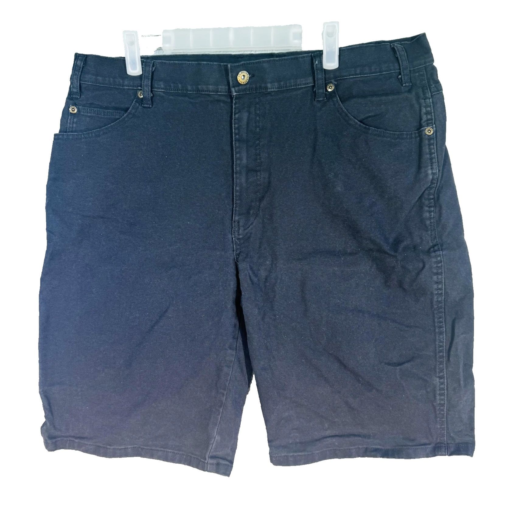 Dickies Dickies Cargo Shorts Mens 38 Black Denim Stretch Relaxed Fit 12 Inseam Pockets Zip Fly Size US 38 / EU 54 - 5 Thumbnail