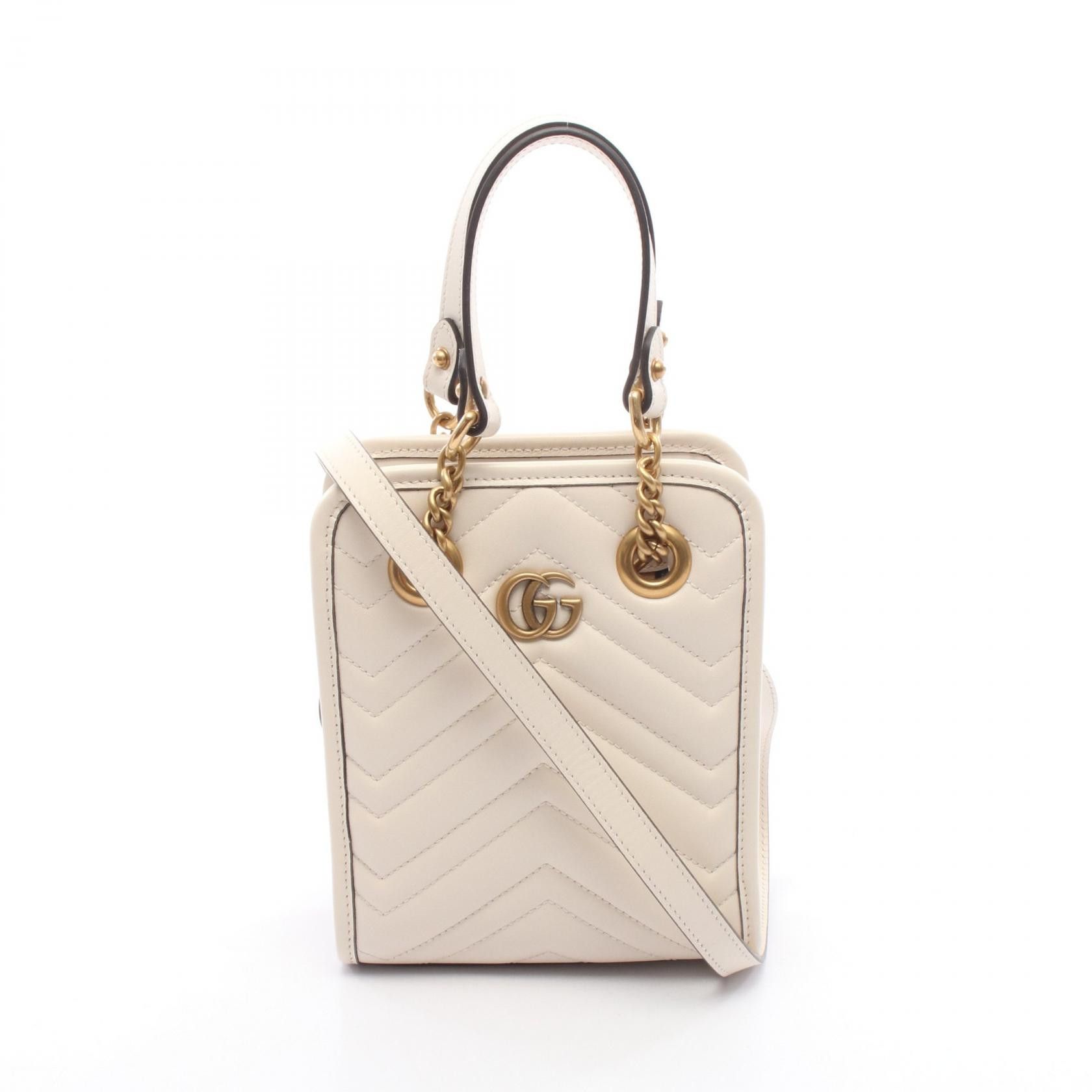 Gucci Gucci Gucci GG Marmont Leather Handbag Leather Handbag 696123 DUTY FREE for USA Size ONE SIZE - 1 Thumbnail