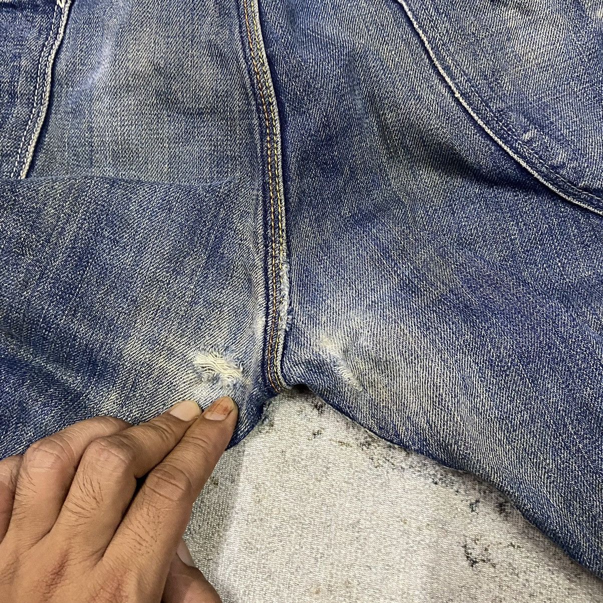 If Six Was Nine × Paul Smith Red Ear × Vintage Vintage Selvedge Paul Smith Rusty Faded Distress Denim Jeans Size US 33 - 19 Thumbnail