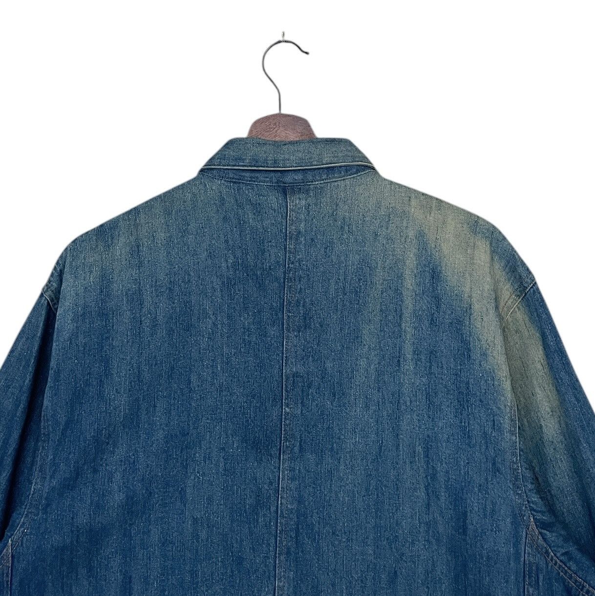 Japanese Brand × Vintage Vintage Brand Active Scene Pullover Denim Jacket 1990s Size US L / EU 52-54 / 3 - 8 Thumbnail