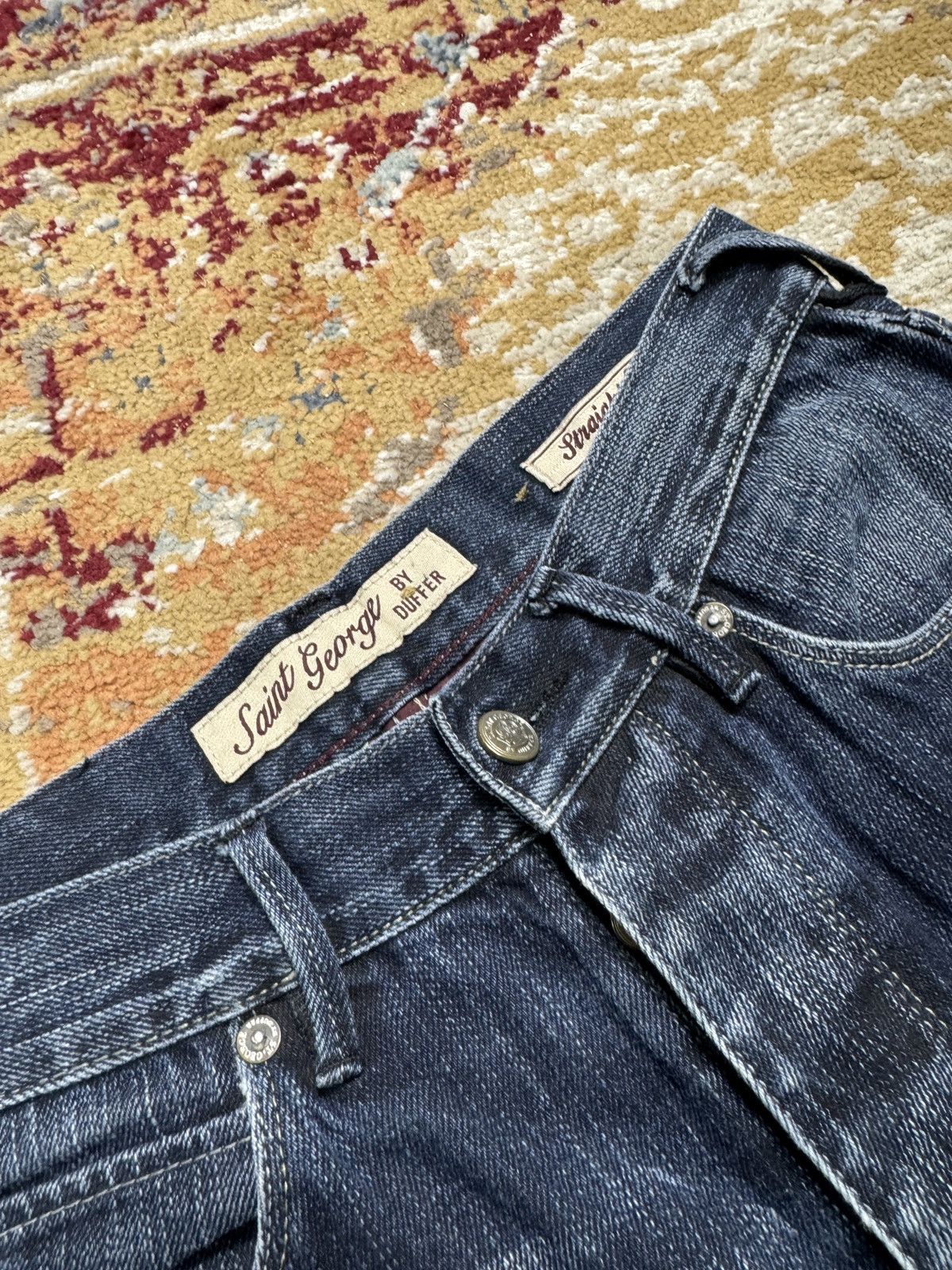 Other ᶠᵃⁿᶜʸᵍᵘʸ Vintage Baggy Washed Denim Jeans Wide leg Y2K Size US 30 / EU 46 - 4 Thumbnail
