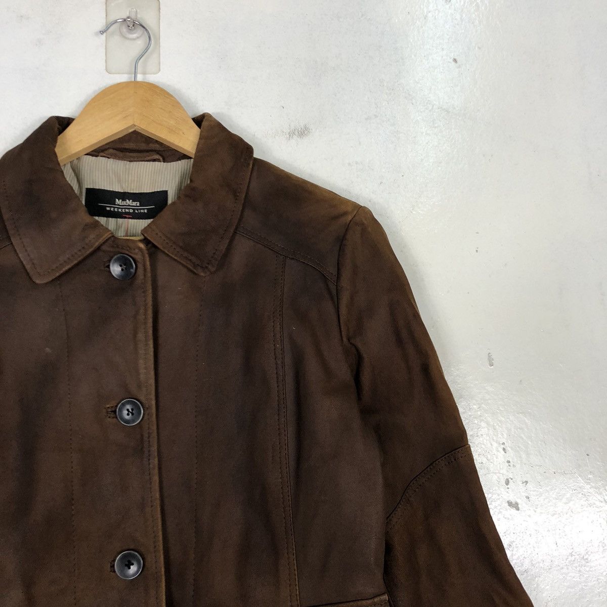 Other Max Mara Weekend Line Suede Leather Coat Size US M / EU 48-50 / 2 - 5 Thumbnail