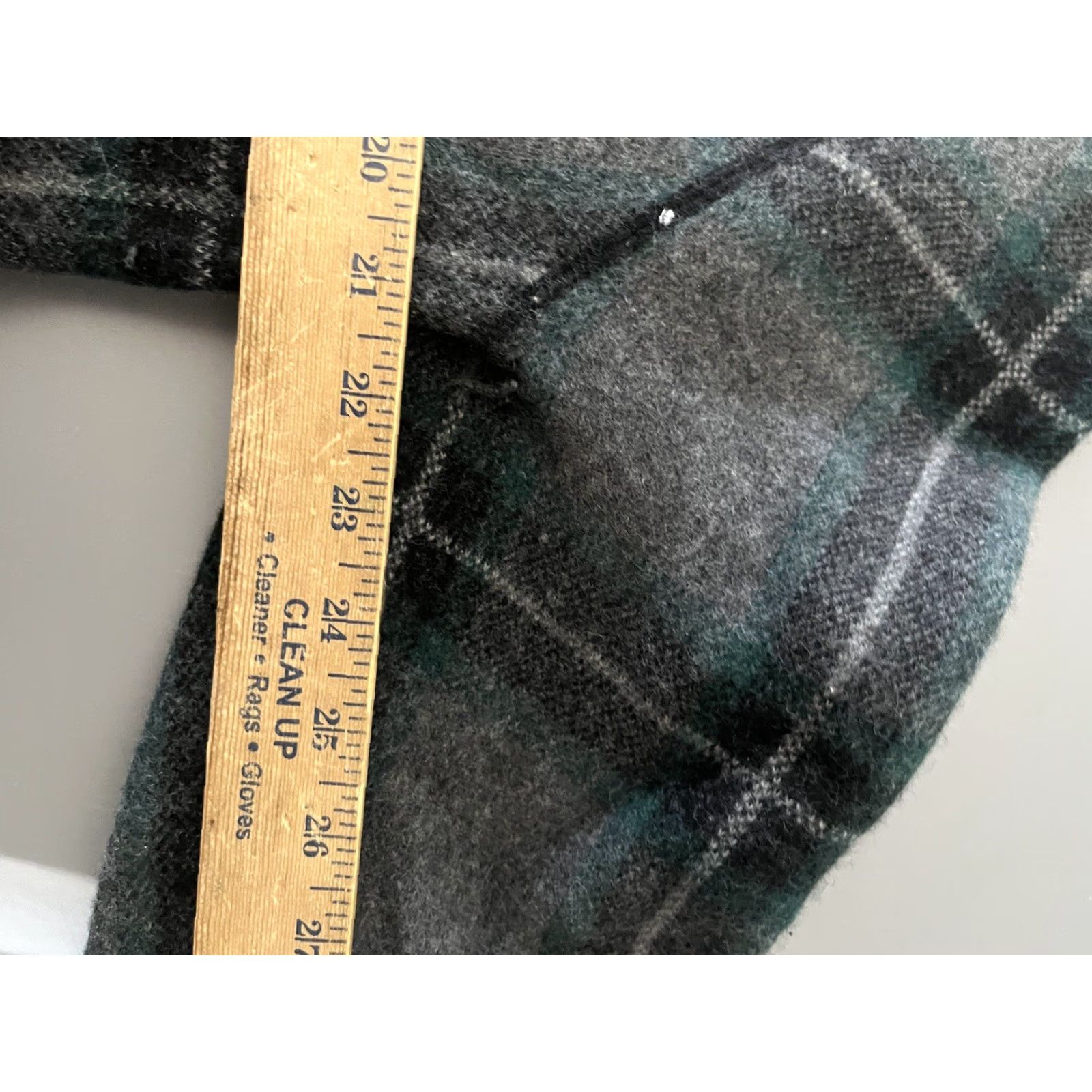 Banana Republic MENS Banana Republic Plaid Bomber Jacket GREEN/BLACK/GREY Large Italian Yarn Size US L / EU 52-54 / 3 - 5 Thumbnail