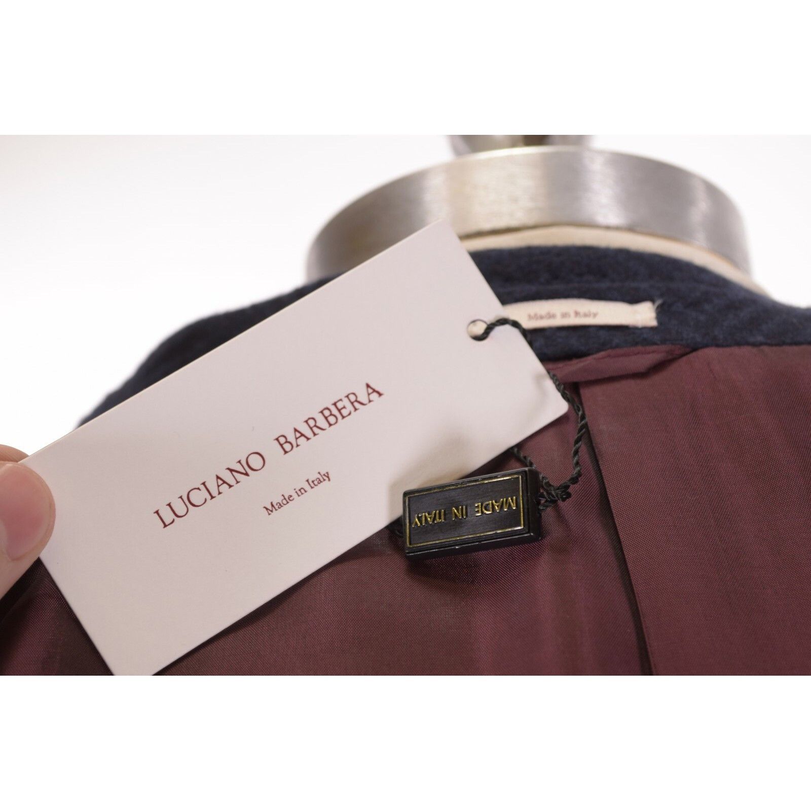 Luciano Barbera Luciano Barbera Jacket Size S US In Blue Wool Size US S / EU 44-46 / 1 - 8 Thumbnail