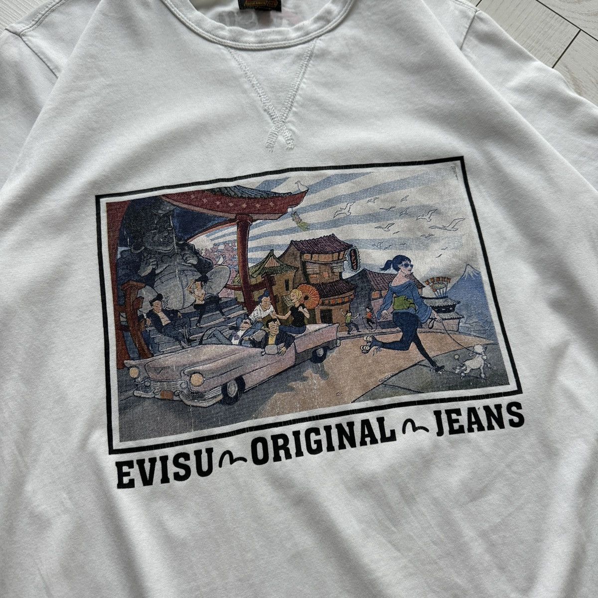 Evisu Evisu Original Jeans Heritage tee vintage ukiyoe Japan rare Size US L / EU 52-54 / 3 - 5 Thumbnail