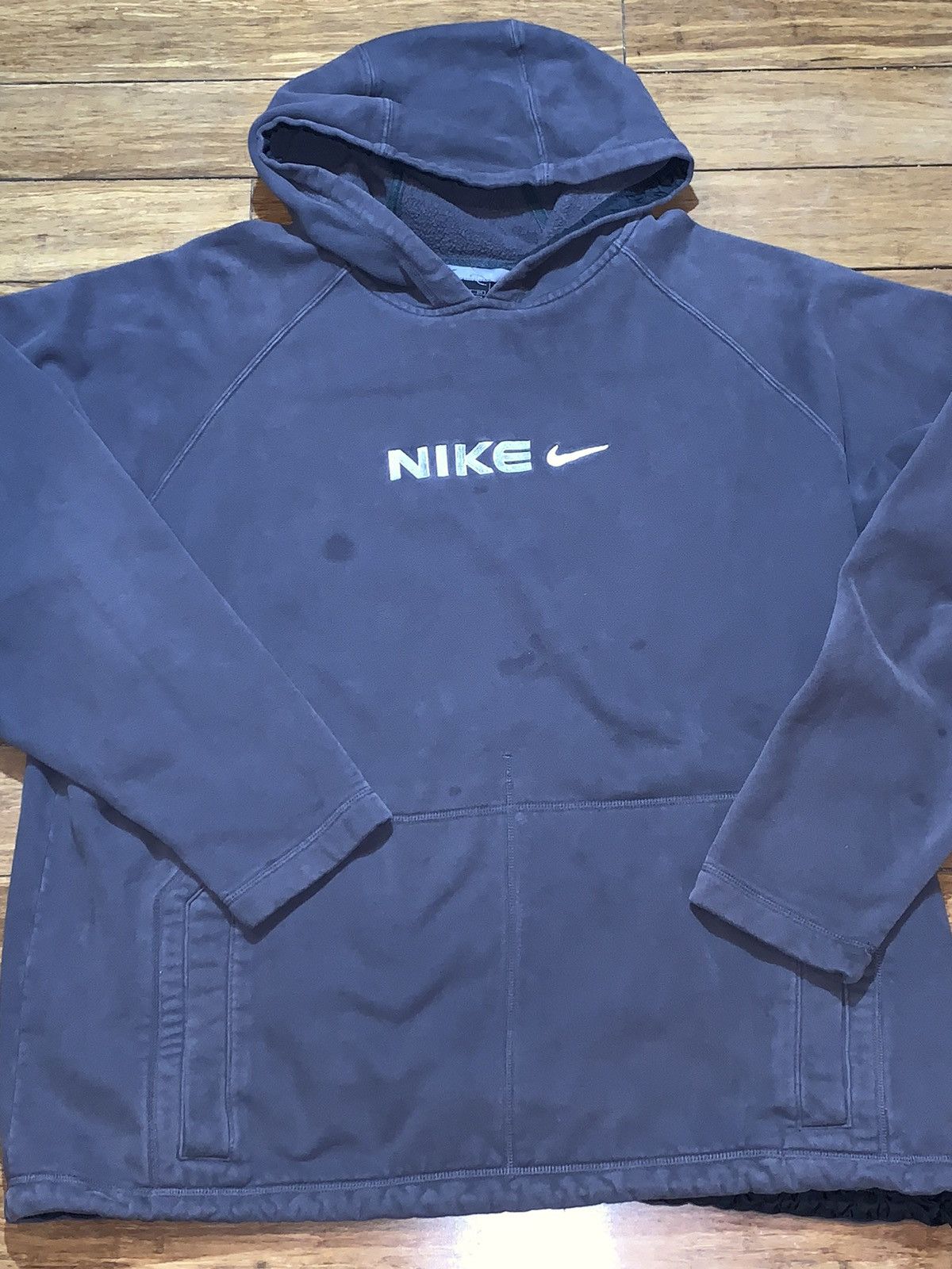 Nike Vintage Nike grey tag hoodie Size US XXL / EU 58 / 5 - 1 Thumbnail