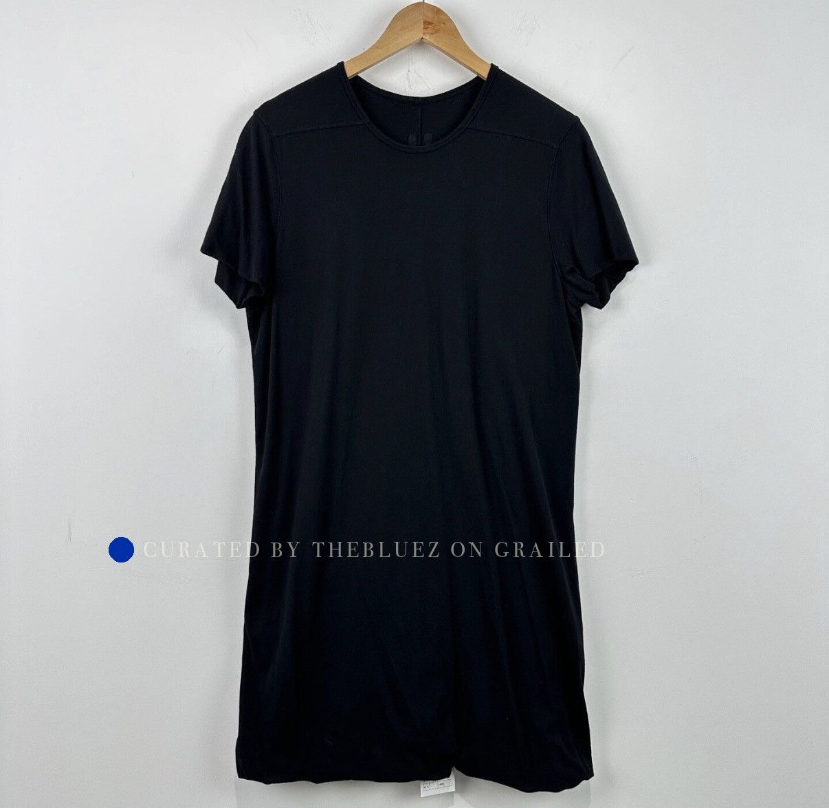 Rick Owens Double-layer Black Short Sleeve Top Size US L / EU 52-54 / 3 - 1 Thumbnail