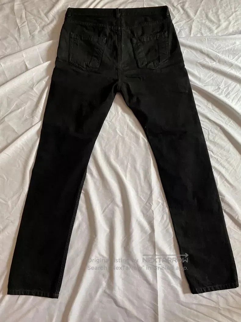 Rick Owens Rick Owens Black Waxed Casual Pants. Size US 33 - 2 Thumbnail