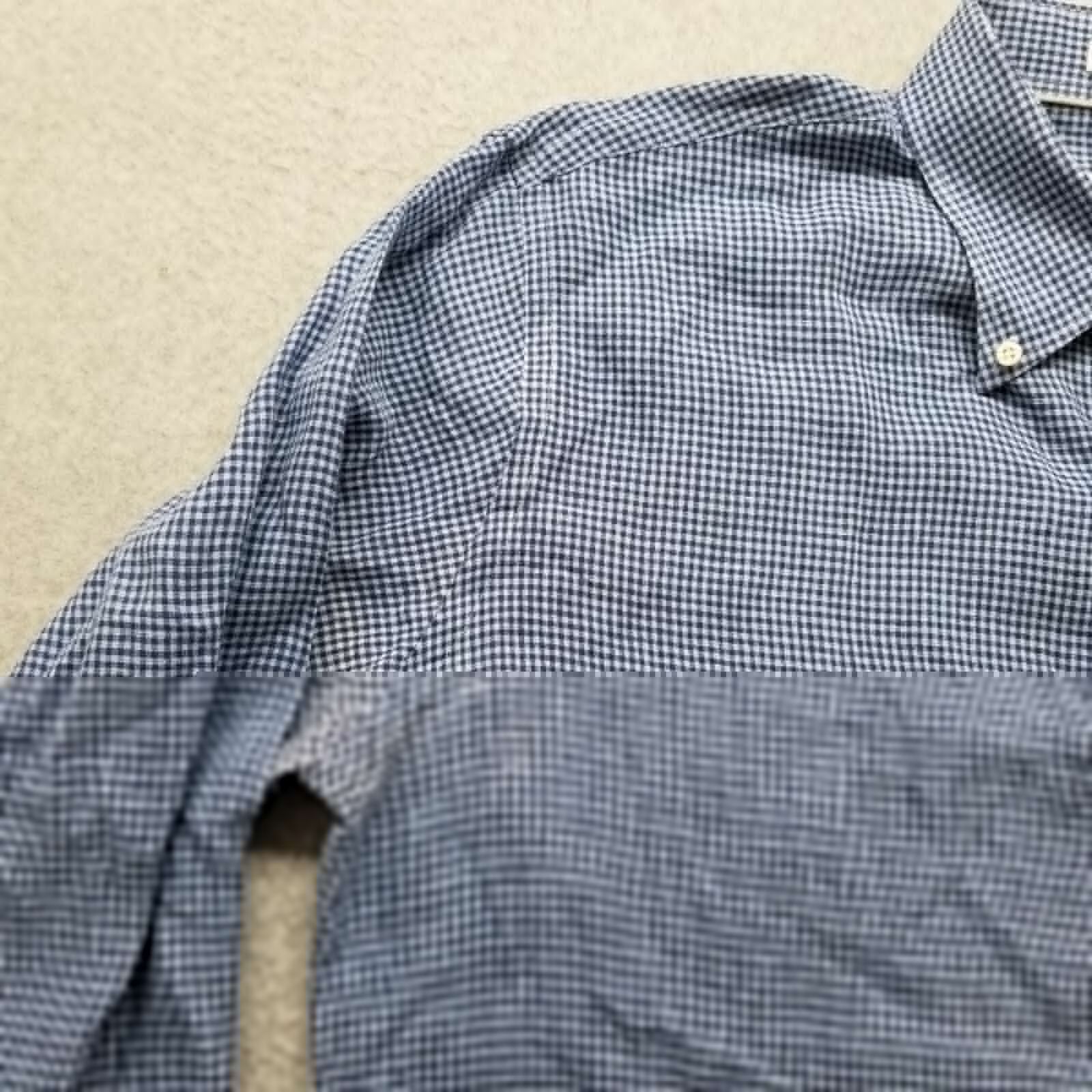 Peter Millar Peter Millar Shirt Mens L Button Up Long Sleeve 100% Linen Size US L / EU 52-54 / 3 - 3 Thumbnail