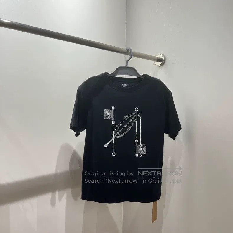 Hermes Hermes Classic H Letter Pattern Short Sleeve Size XXS / US 00 / IT 34 - 1 Thumbnail