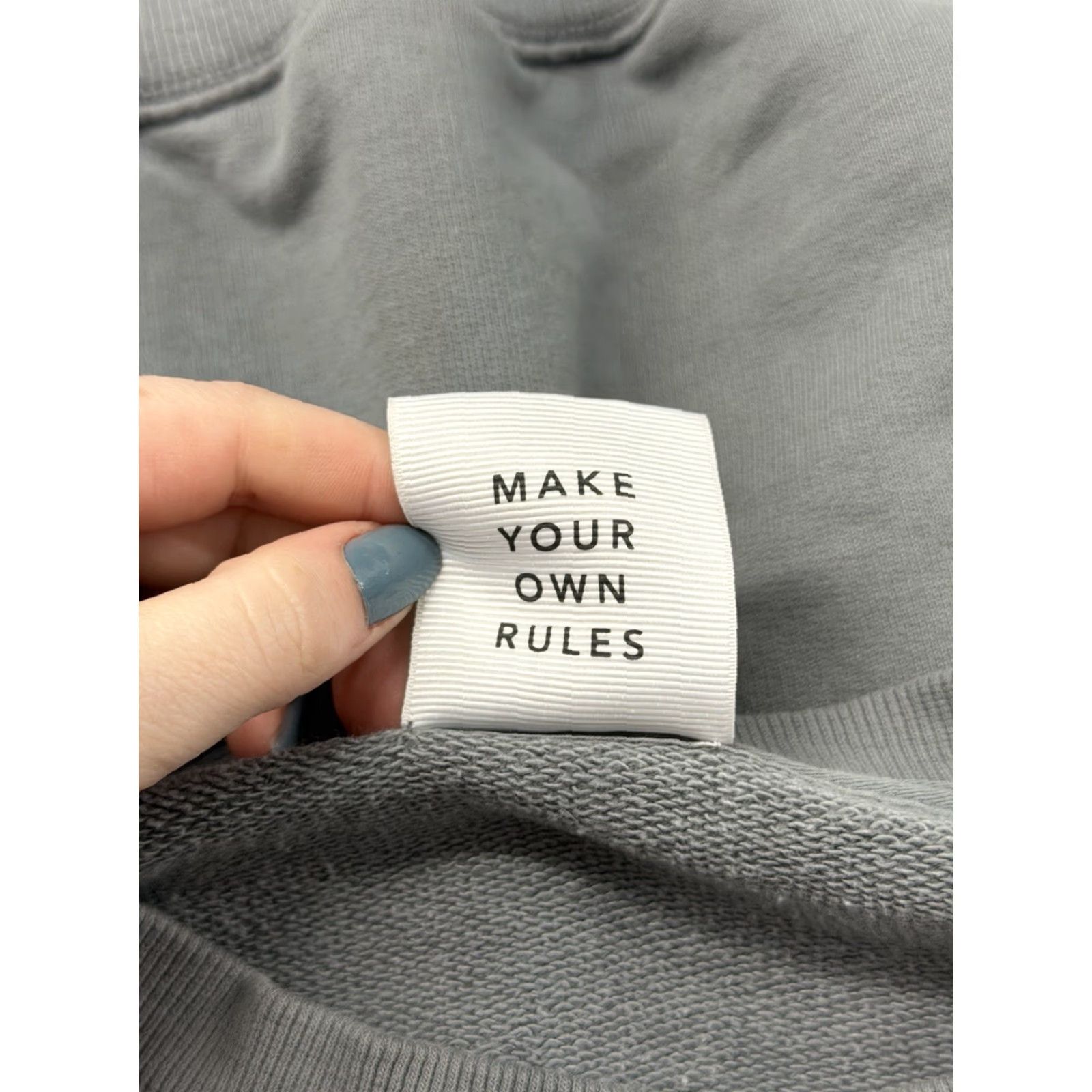 Vintage Offline Aerie Cloud Fleece Crewneck Pullover Thumb Holes Gray Size M Womens Sweatshirt Crew Neck Regular Pullover Felt? Size M / US 6-8 / IT 42-44 - 7 Thumbnail
