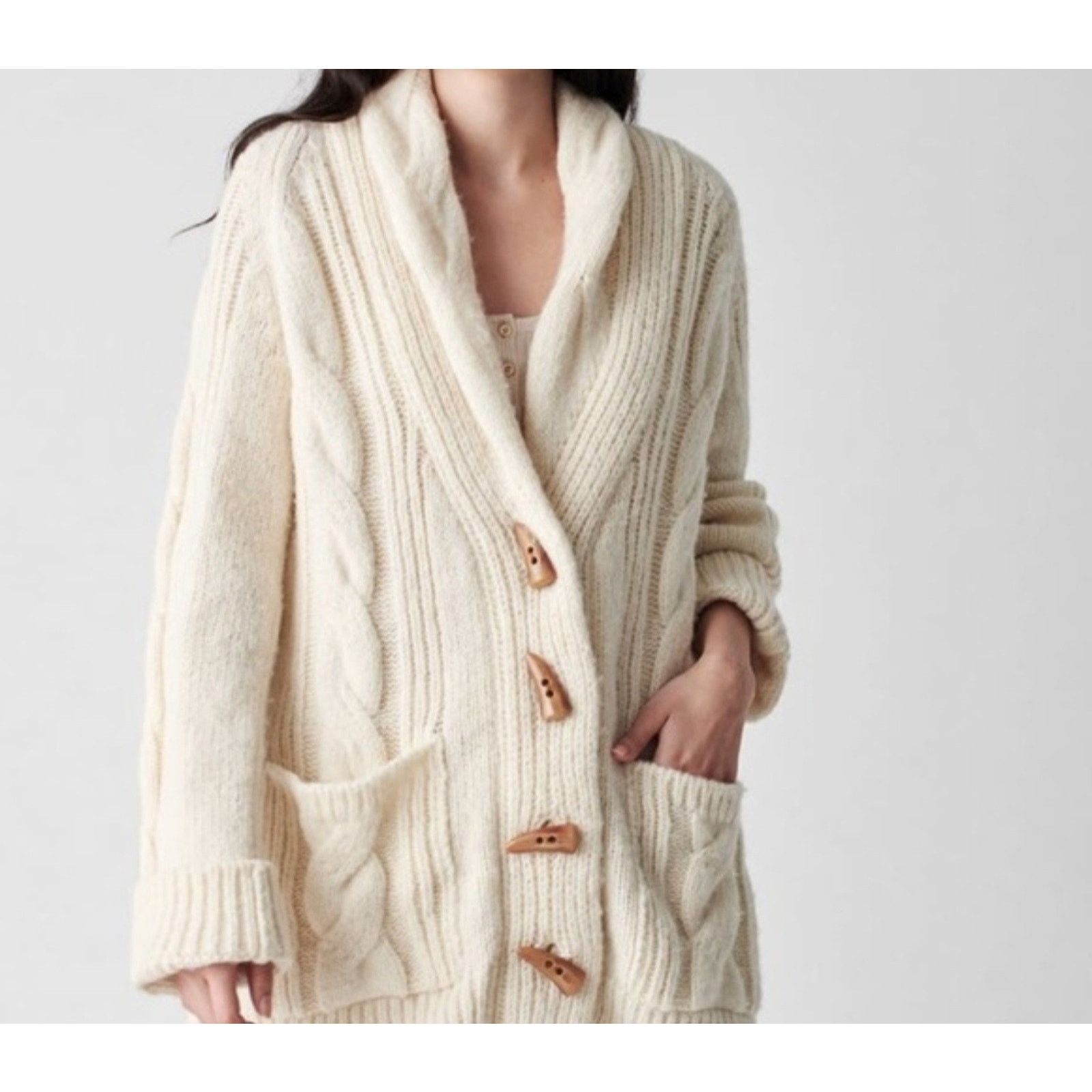 Faherty Faherty Winter Frost Line In Superfine Alpaca Cardigan Wool Size S / US 4 / IT 40 - 1 Thumbnail