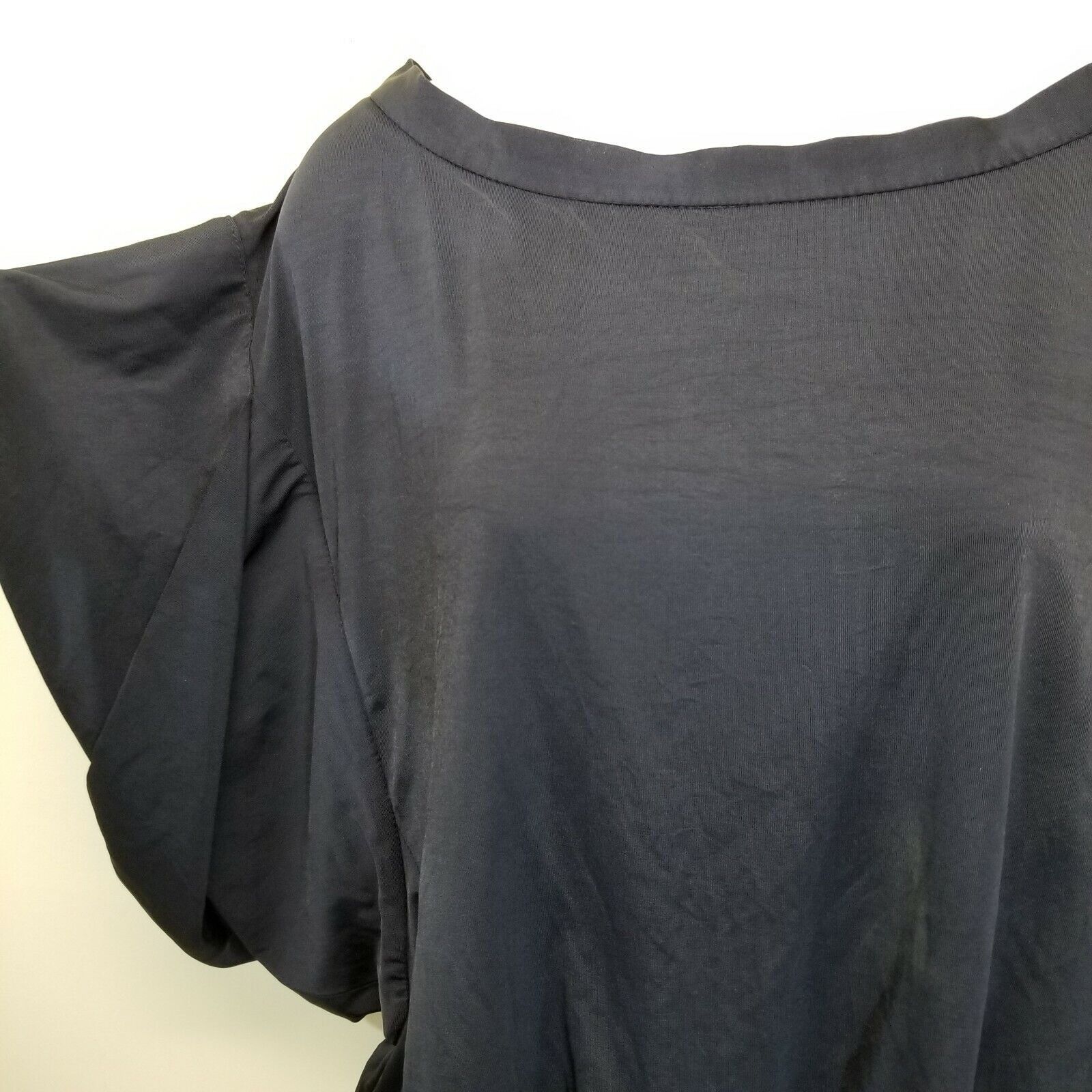 Zara Zara Basic XS Mini Dress Blouson Navy Blue Big Sleeves Pocke Size XS / US 0-2 / IT 36-38 - 3 Thumbnail