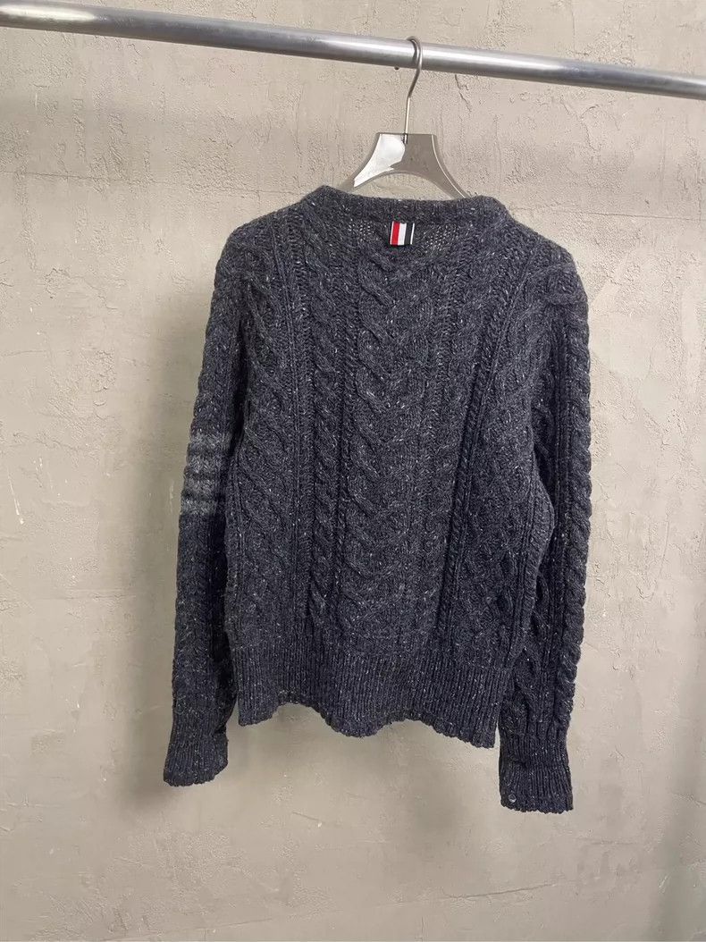 Thom Browne Thom Browne size2 Wool horse hair round neck sweater Size US M / EU 48-50 / 2 - 2 Thumbnail