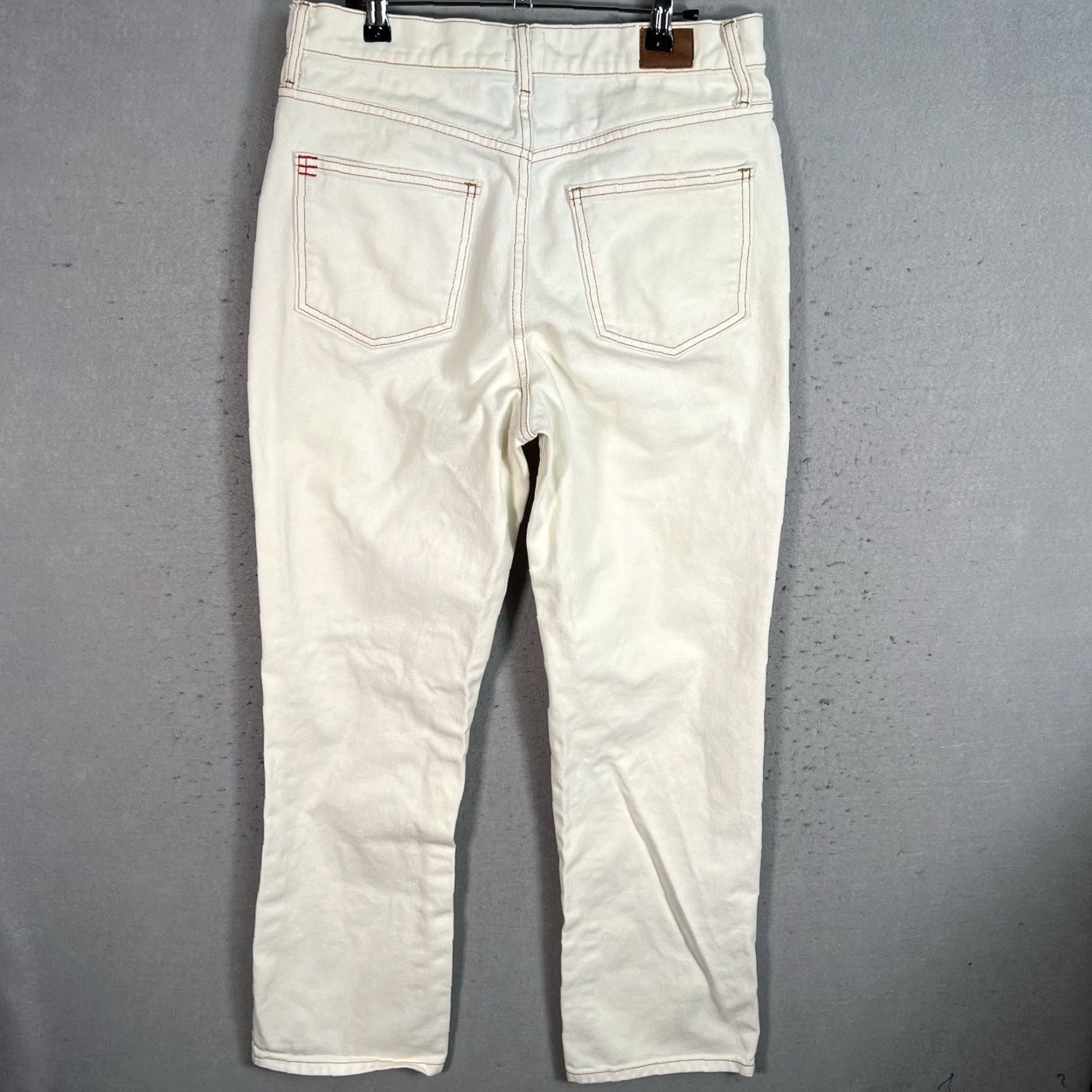 Bdg VINTAGE BDG Urban Outfitters White Jeans Womens 29 Straight Leg Denim Cotton 30 In Waist 29 In Inseam Size 29" - 2 Thumbnail