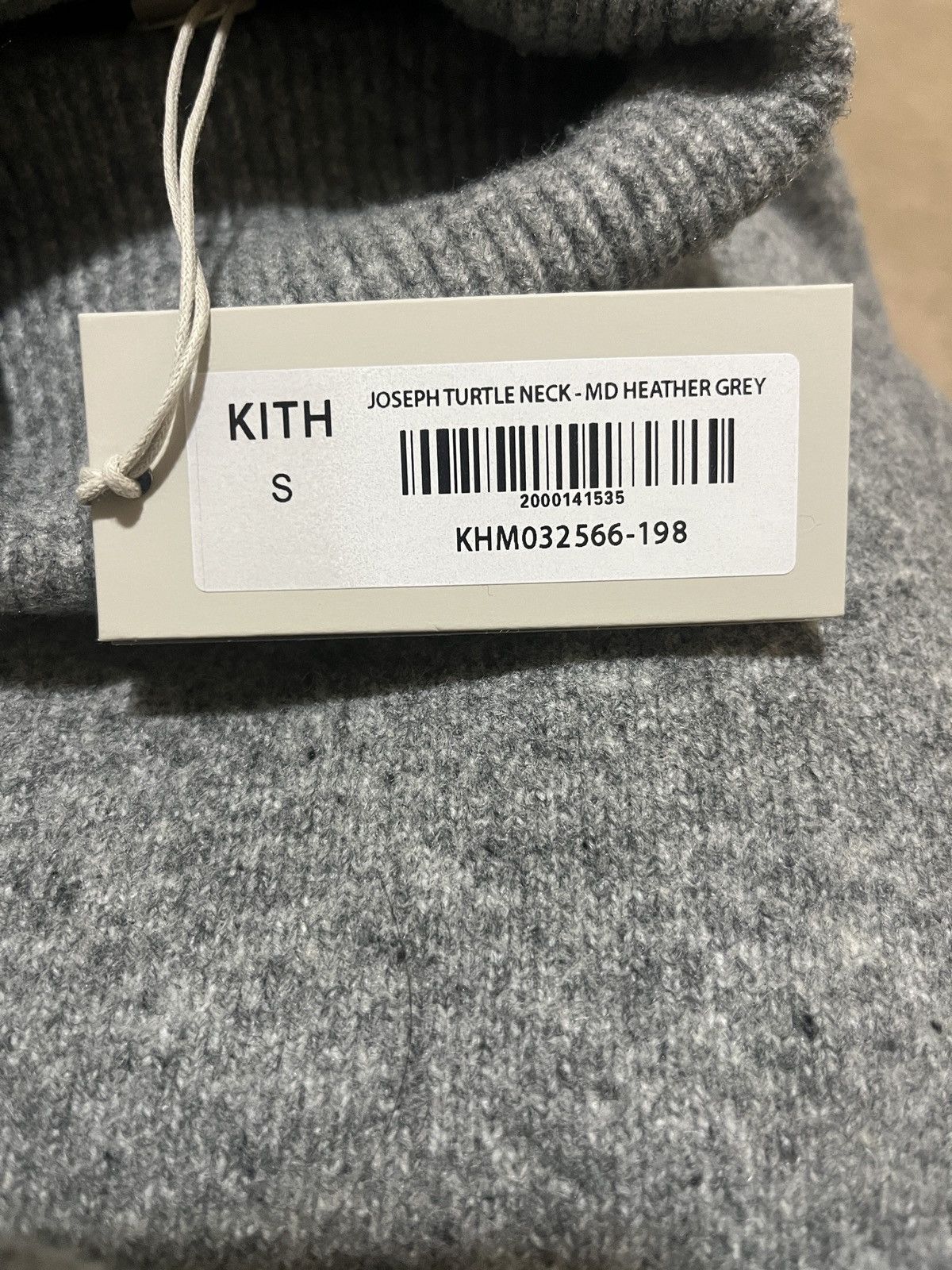 Kith Kith Joseph Turtle Neck - Mid Heather Grey (Small) Size US S / EU 44-46 / 1 - 5 Thumbnail