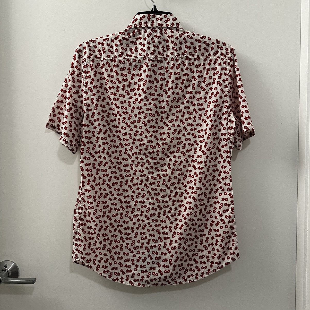 Burberry Rare Burberry Prorsum Red Flower Print Short Sleeve Shirt Size US S / EU 44-46 / 1 - 6 Thumbnail