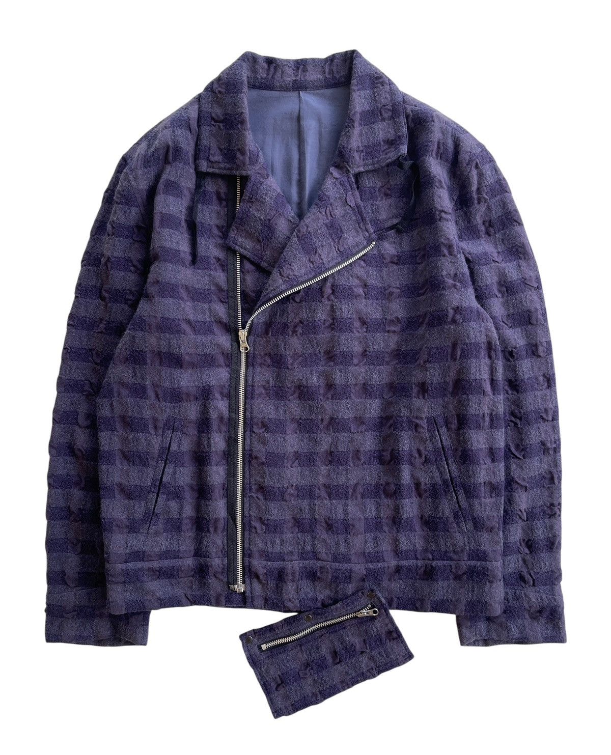 PPFM PPFM Double Collar Cotton Blend Rider Jacket Size US L / EU 52-54 / 3 - 1 Thumbnail