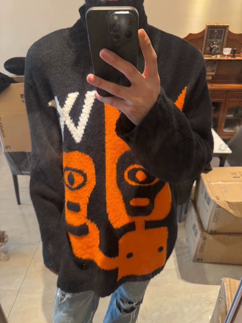 Walter Van Beirendonck walter van beirendonck Skull-knitted turtleneck sweater Size US L / EU 52-54 / 3 - 7 Thumbnail