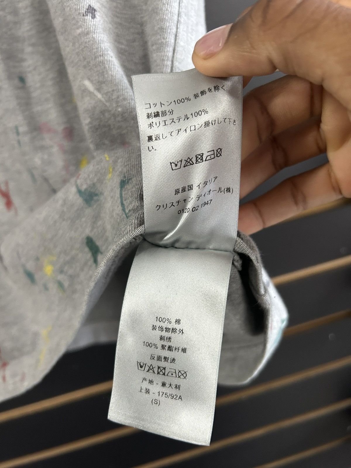 Dior Grey Dior paint splatter shirt Size US S / EU 44-46 / 1 - 6 Thumbnail