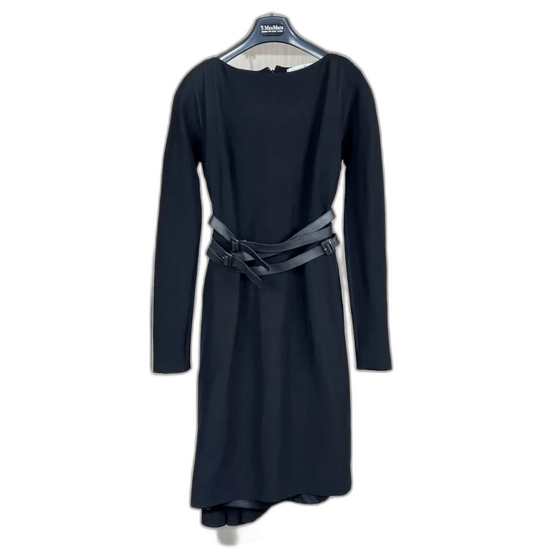 Dior Dior Black Belted Dress Size 36-2506 Size S / US 4 / IT 40 - 1 Thumbnail
