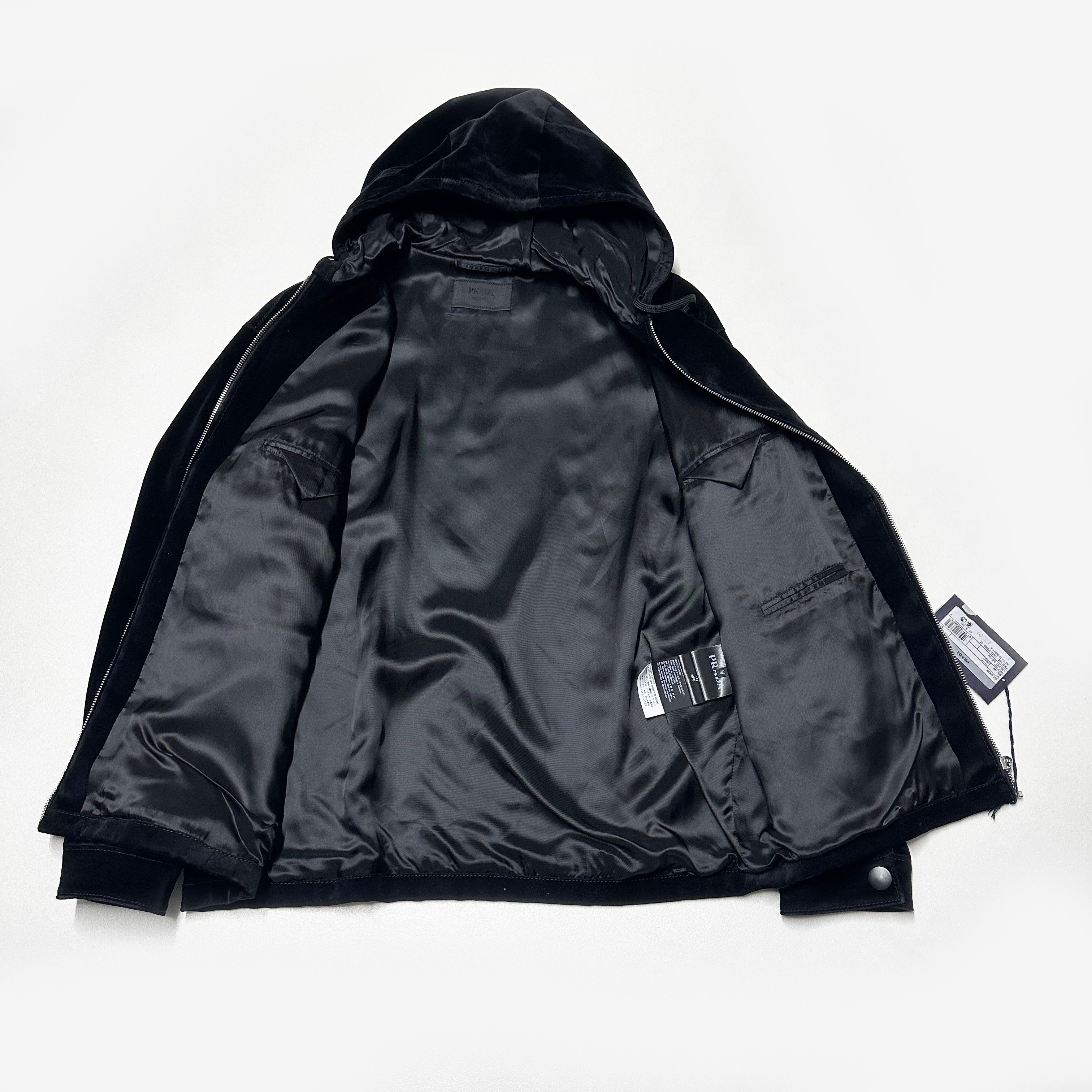 Prada Prada mens size Medium M velvet frank ocean jacket black Size US M / EU 48-50 / 2 - 8 Thumbnail