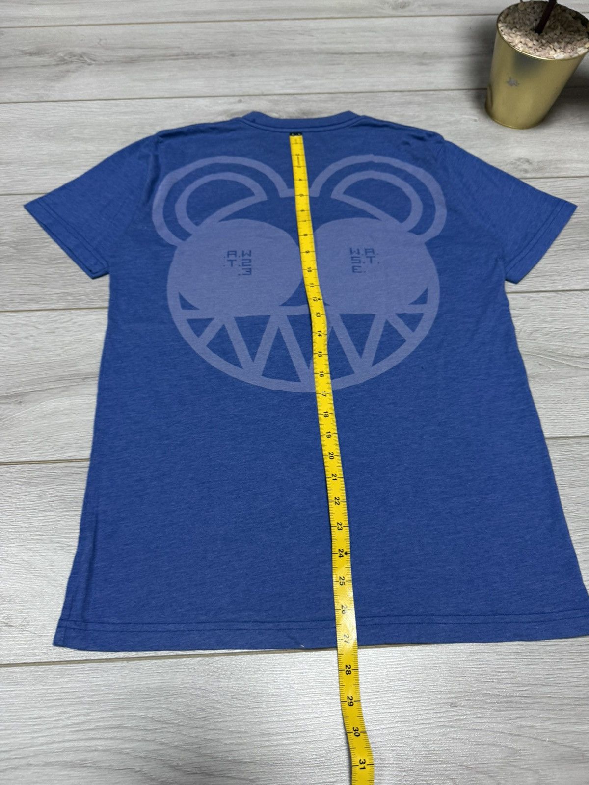Band Tees Radiohead waste spell out bear tee shirt Size US M / EU 48-50 / 2 - 4 Thumbnail