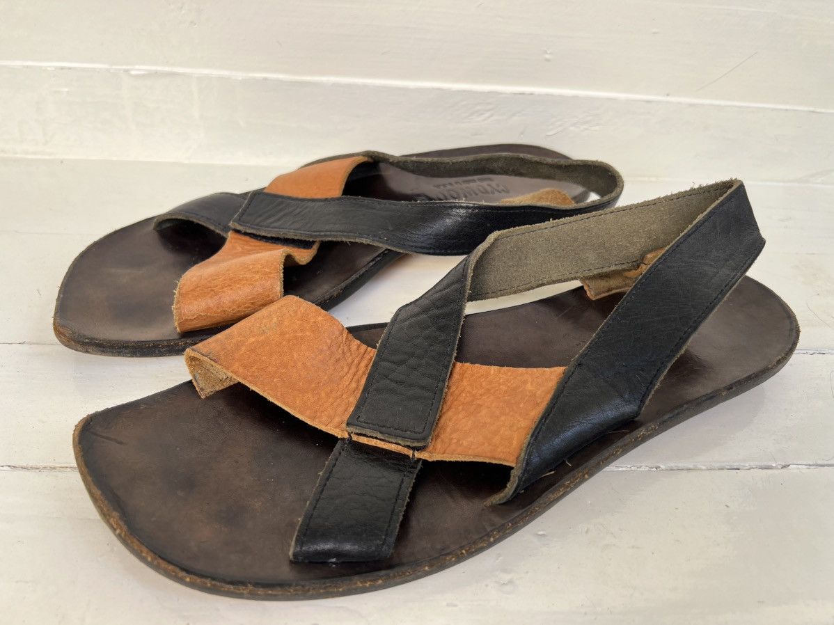 CYDWOQ Cydwoq Flat Casual Leather Sandals Black/ Brown Shoes Size US 10 / EU 43 - 1 Thumbnail