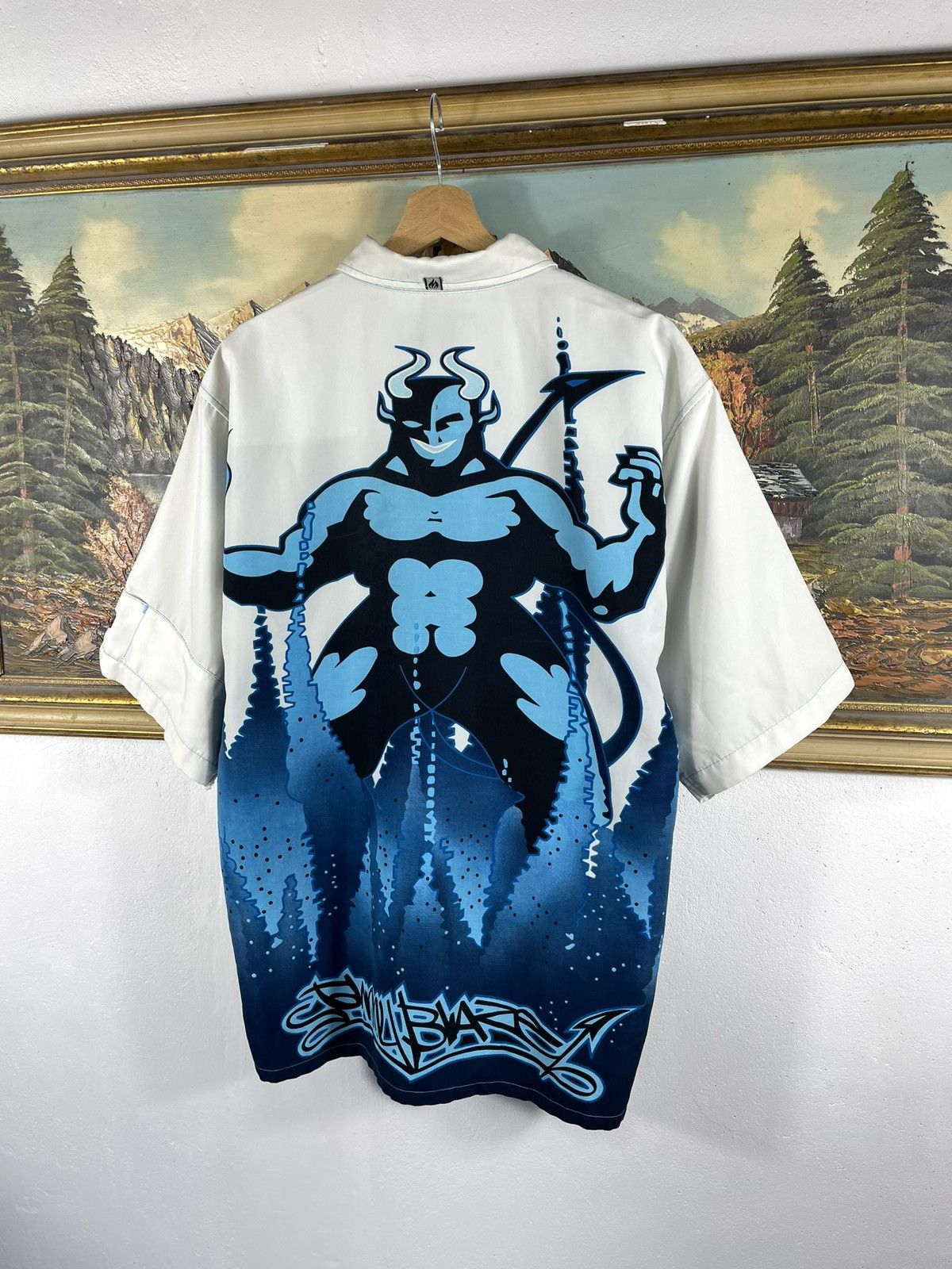 Japanese Brand × Rap Tees × Vintage Vintage Retro 00s Y2k Johny Blaze Shirt Tee Skate Rap Anime Size US M / EU 48-50 / 2 - 7 Thumbnail