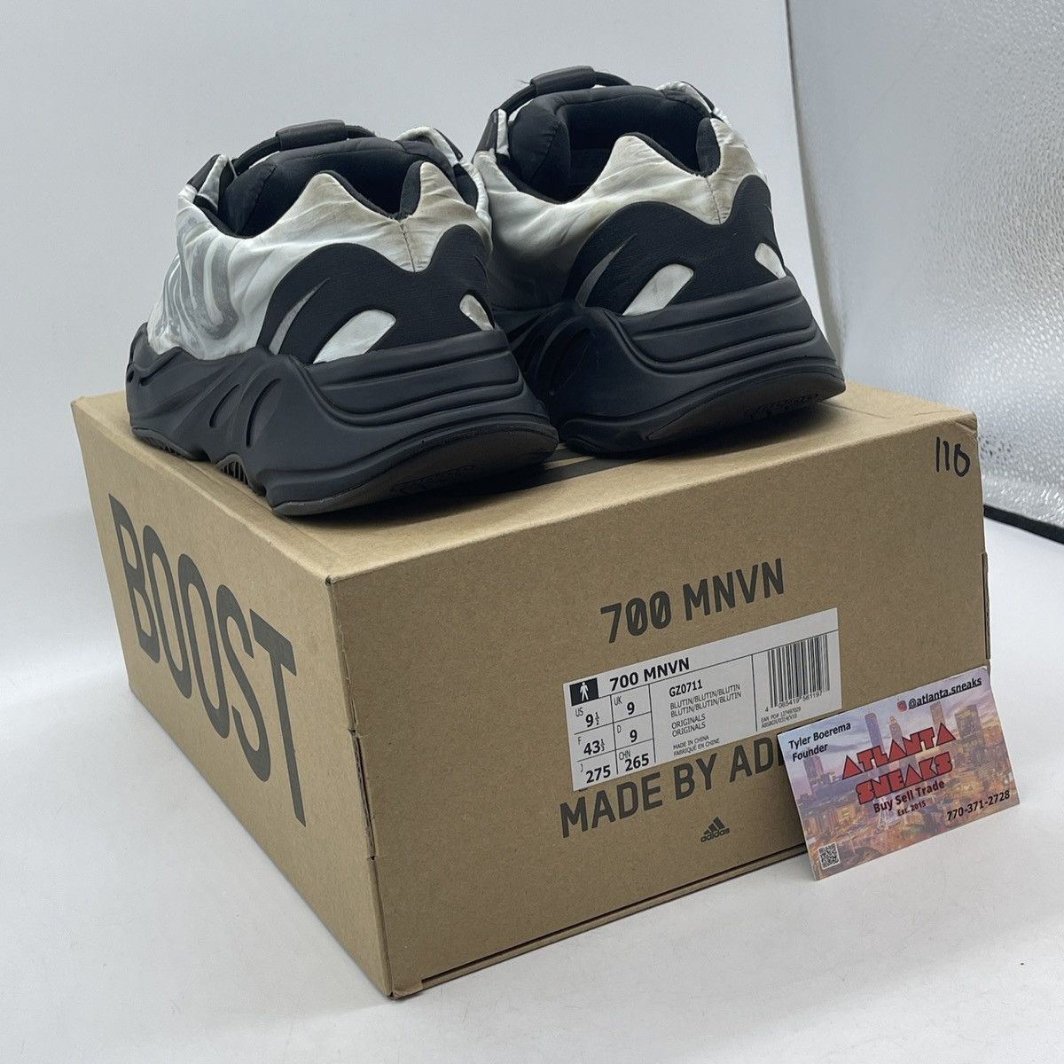 Adidas Yeezy boost 700 blue tint Size US 9.5 / EU 42-43 - 4 Thumbnail