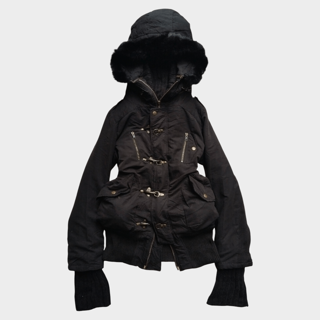 14th Addiction Y2k Billabong vkei Style fur jacket Size US S / EU 44-46 / 1 - 1 Thumbnail