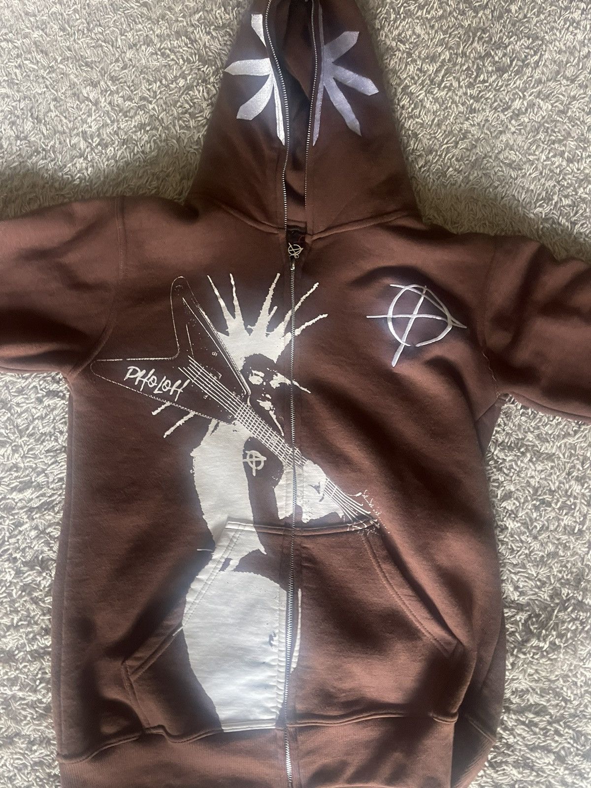 Other Pholoh Brown Punk Hoodie Size US M / EU 48-50 / 2 - 2 Thumbnail