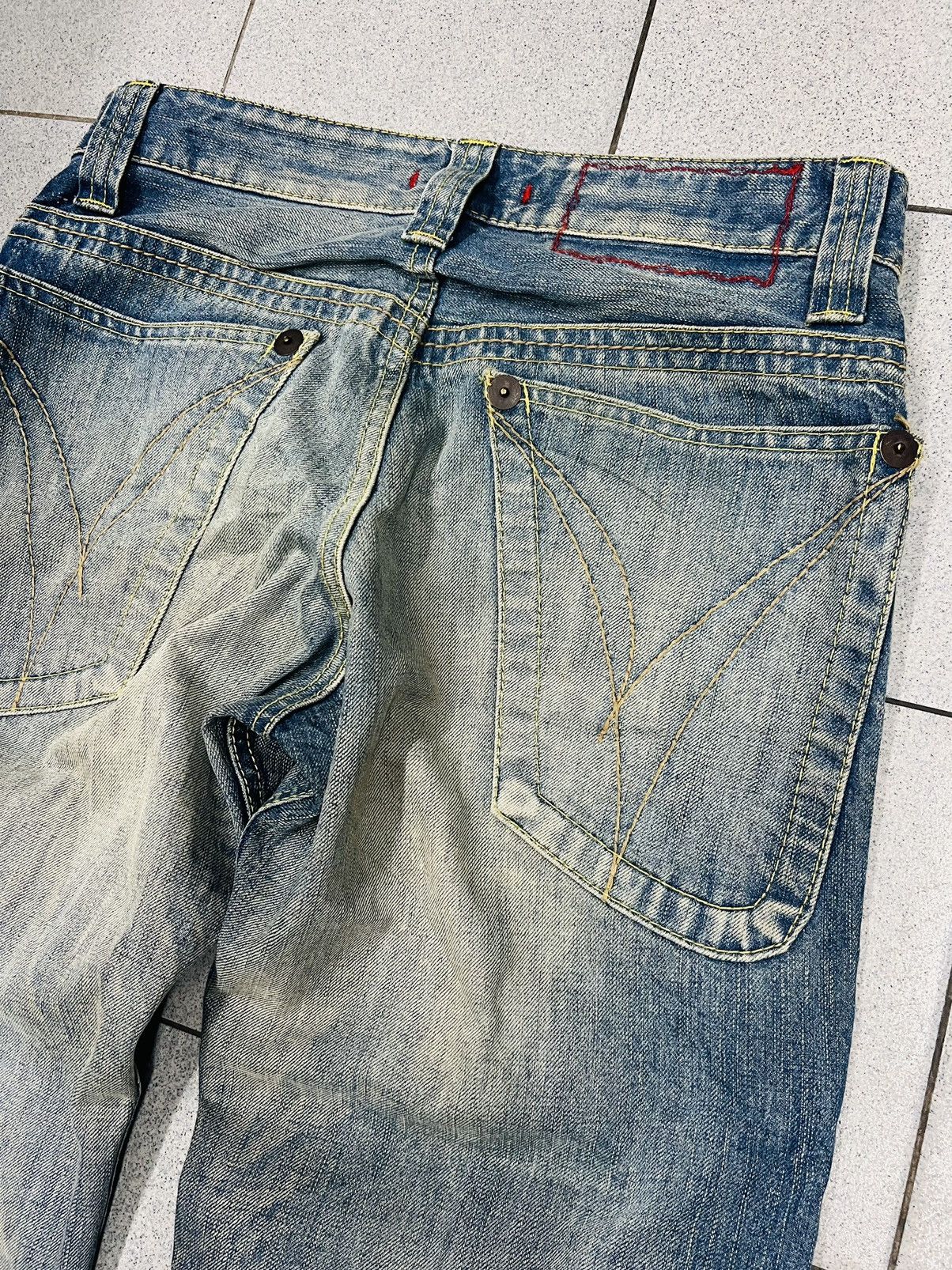 14th Addiction × Beauty Beast × Japan Blue Vintage Blue Way Rusty Flare Denim Size US 30 / EU 46 - 15 Thumbnail