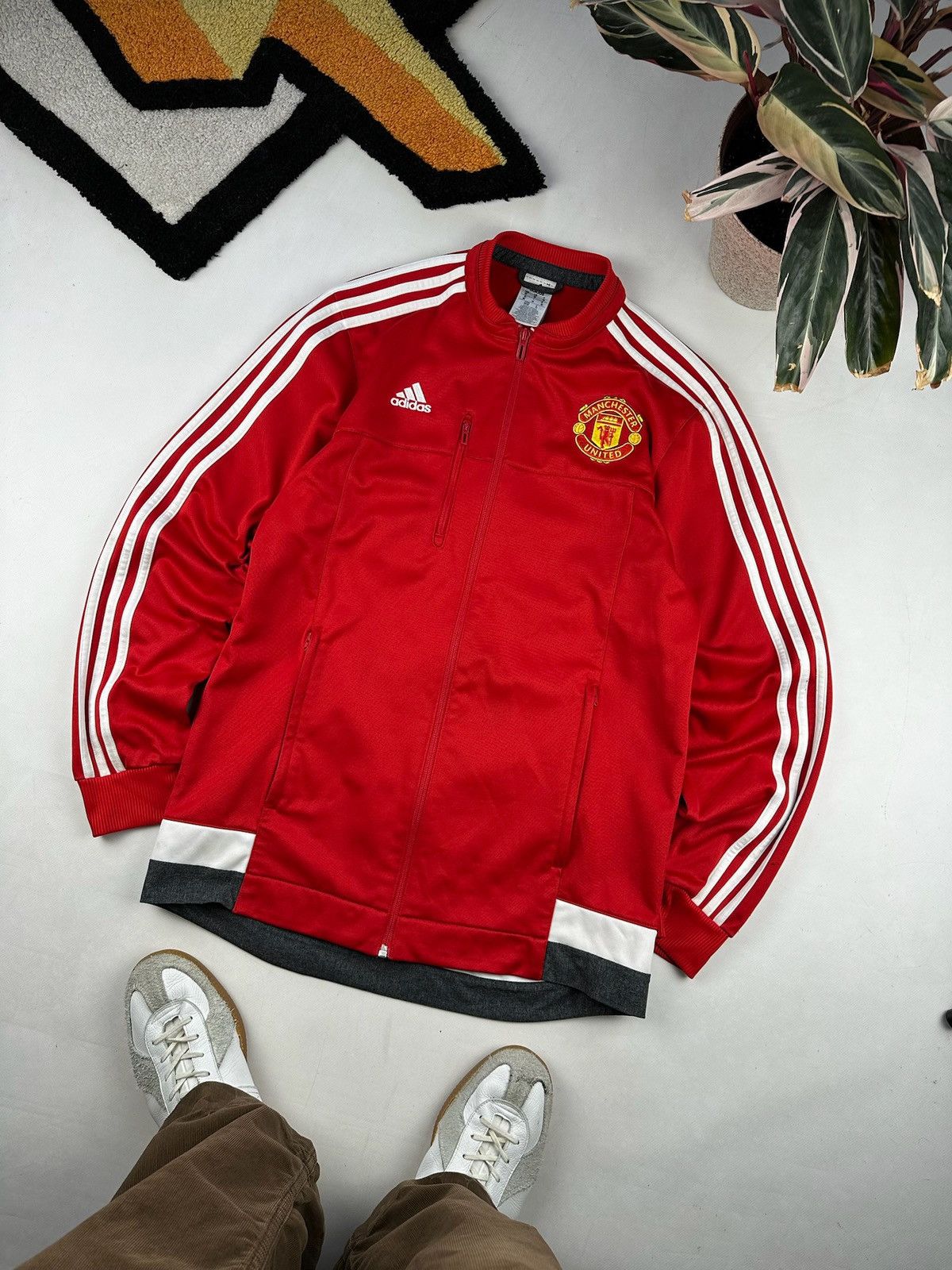 Nike × Vintage Nike Manchester United Jacket Training Soccer Top Full Zip Size US M / EU 48-50 / 2 - 1 Thumbnail