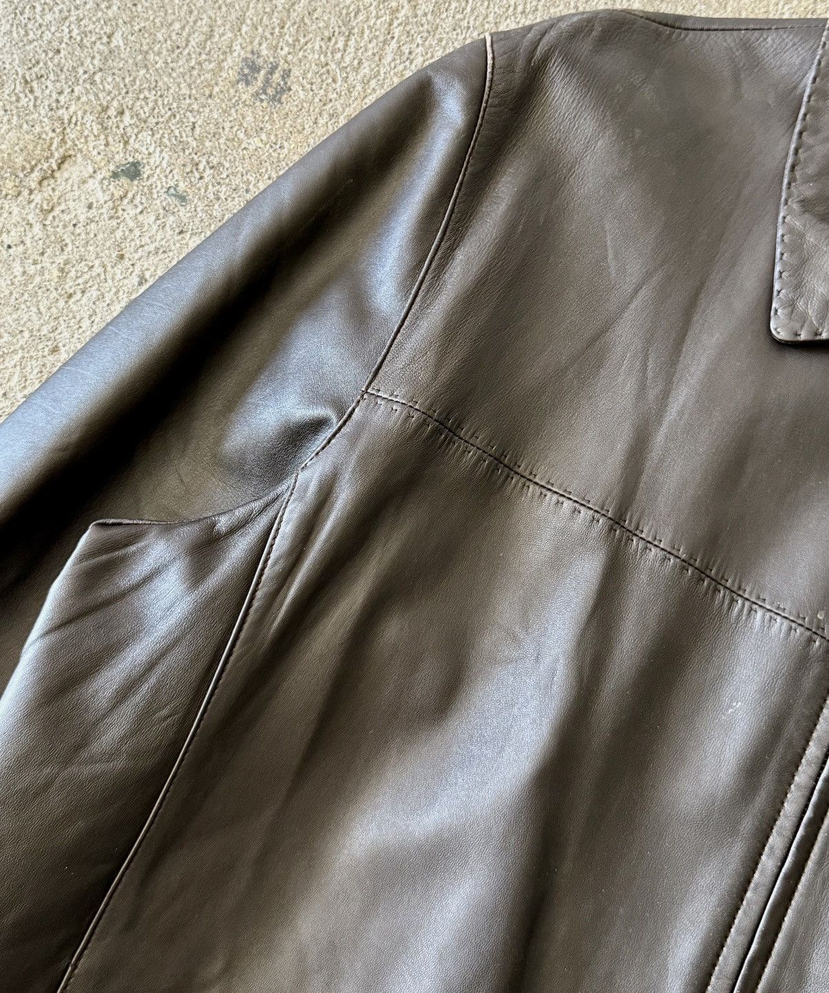 Balenciaga Balenciaga - 1997 - Nicolas Ghesquière -Zip Lambskin Leather Size US XXL / EU 58 / 5 - 4 Thumbnail