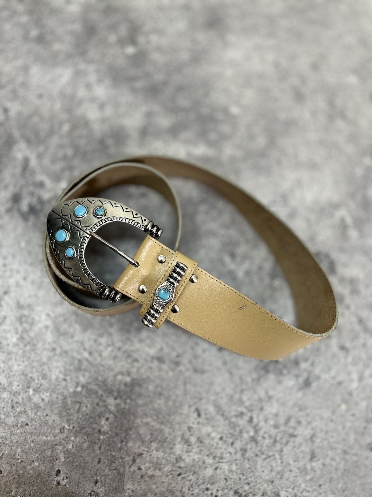 Hysteric Glamour Vintage 90s Japan Leather Black Belt Hysteric Glamour Style Size ONE SIZE - 5 Thumbnail
