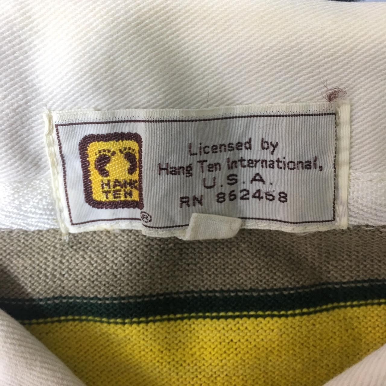 Hang Ten Vtg 80’ HANG TEN SURFING Hawaii Green Polo Tee Shirt Beach Size US M / EU 48-50 / 2 - 3 Thumbnail