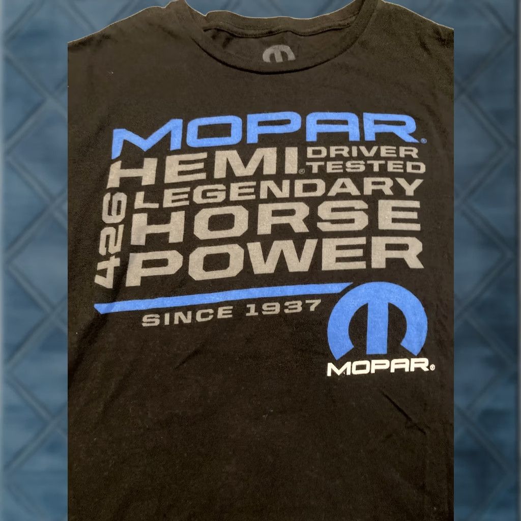 Logo 7 Mopar - Since 1937 - Logo Short Sleeve T-Shirt - Mens - Size Large - Black Size US L / EU 52-54 / 3 - 1 Thumbnail