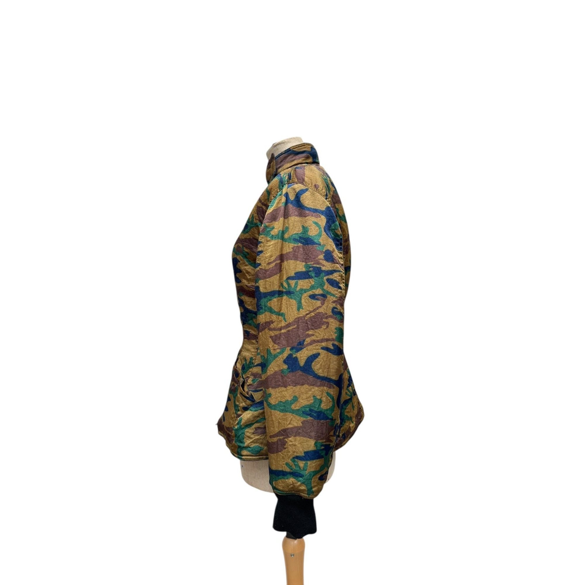 Jean Paul Gaultier 1990s Reversible Camouflage & Black Fitted Jacket Size XL / US 12-14 / IT 48-50 - 3 Thumbnail