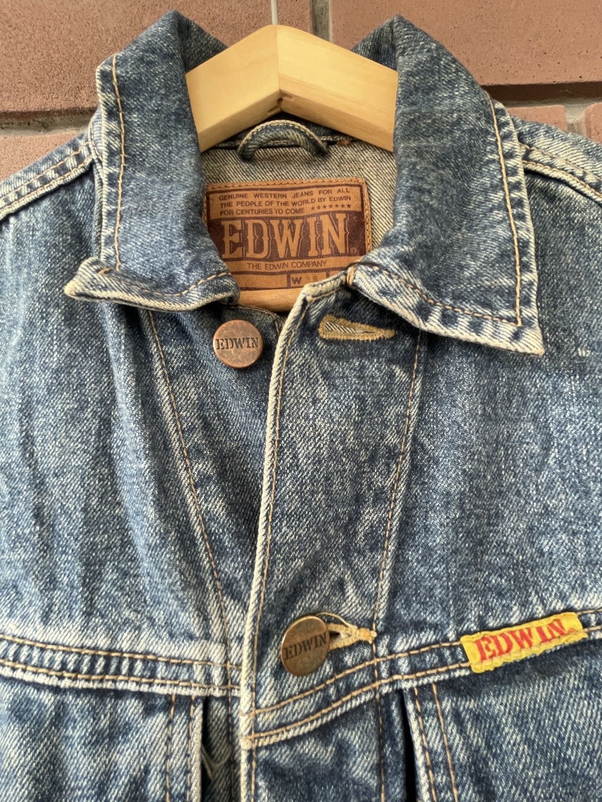 Edwin Vintage Edwin Denim Battle Jacket Size US M / EU 48-50 / 2 - 2 Thumbnail