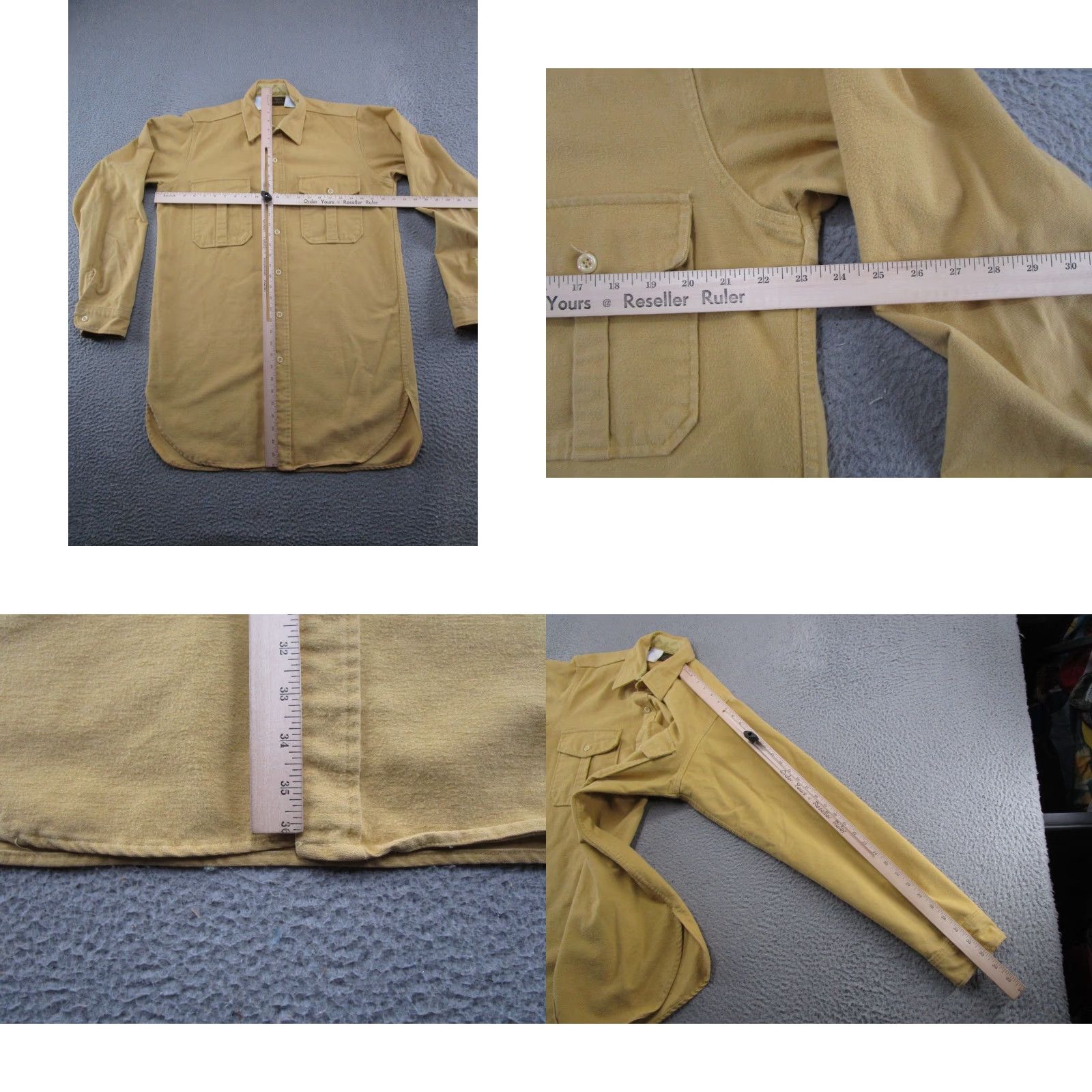 Eddie Bauer VINTAGE Eddie Bauer Flannel Shirt Tall L Gold 90s Chamois Grunge Button-Front Long Sleeve Mens Size US L / EU 52-54 / 3 - 8 Thumbnail