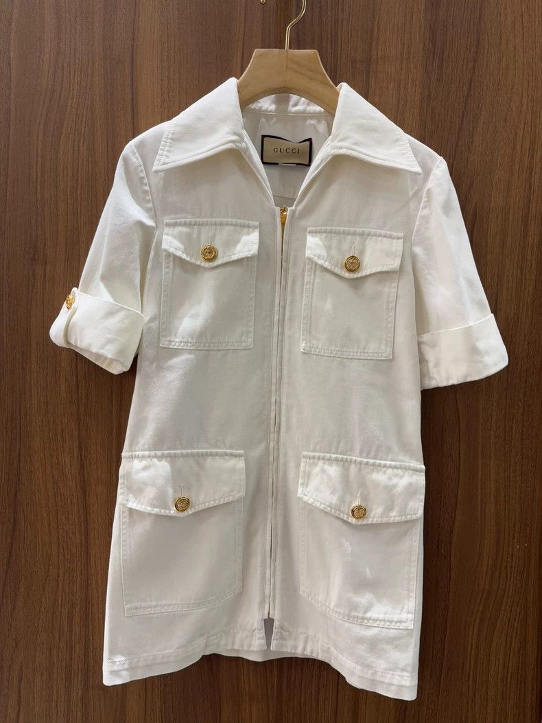 Gucci Gucci White workwear dress Size XS / US 0-2 / IT 36-38 - 1 Thumbnail